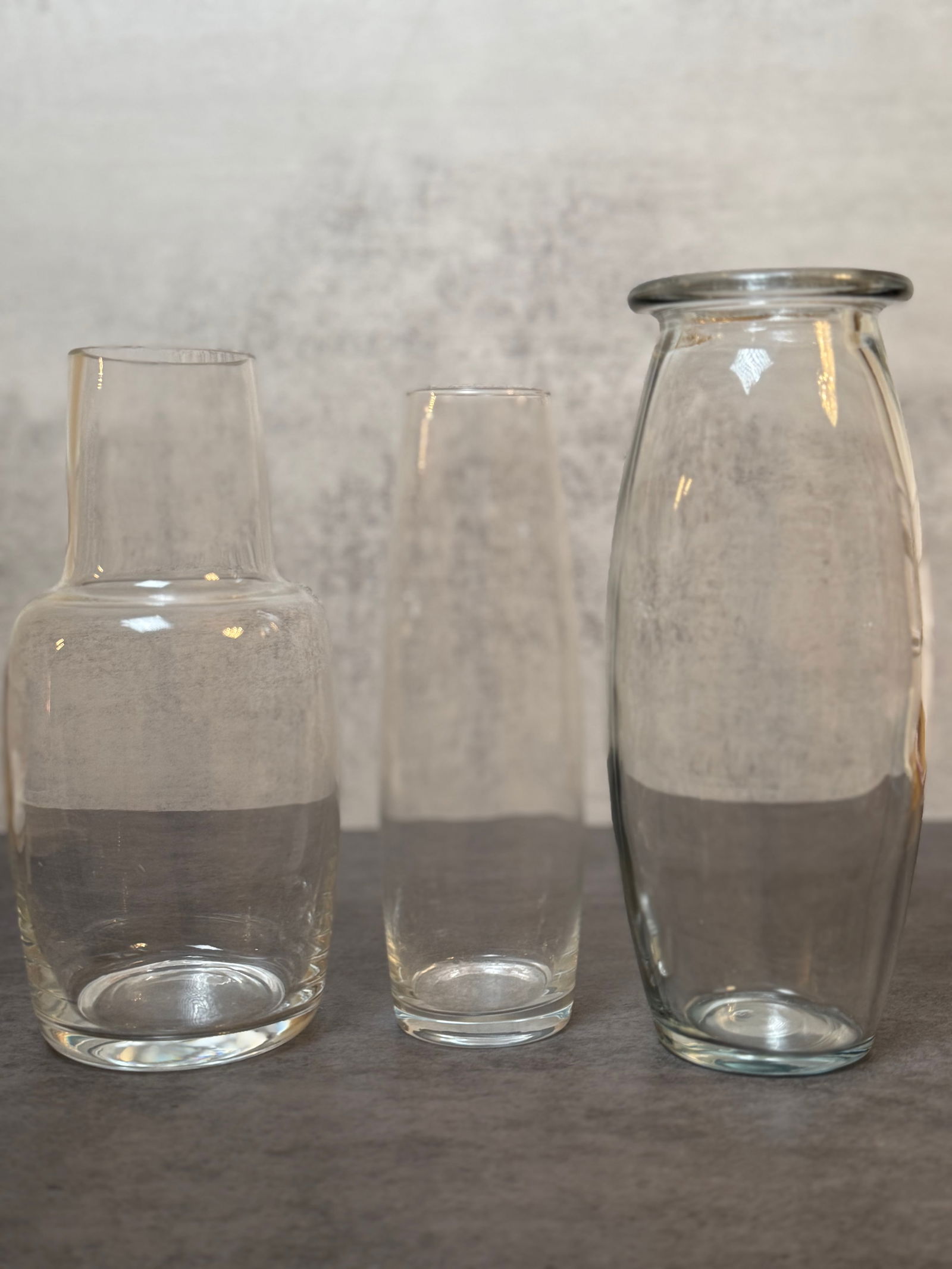 Mixed Decorative Glass Vase Lot - 2