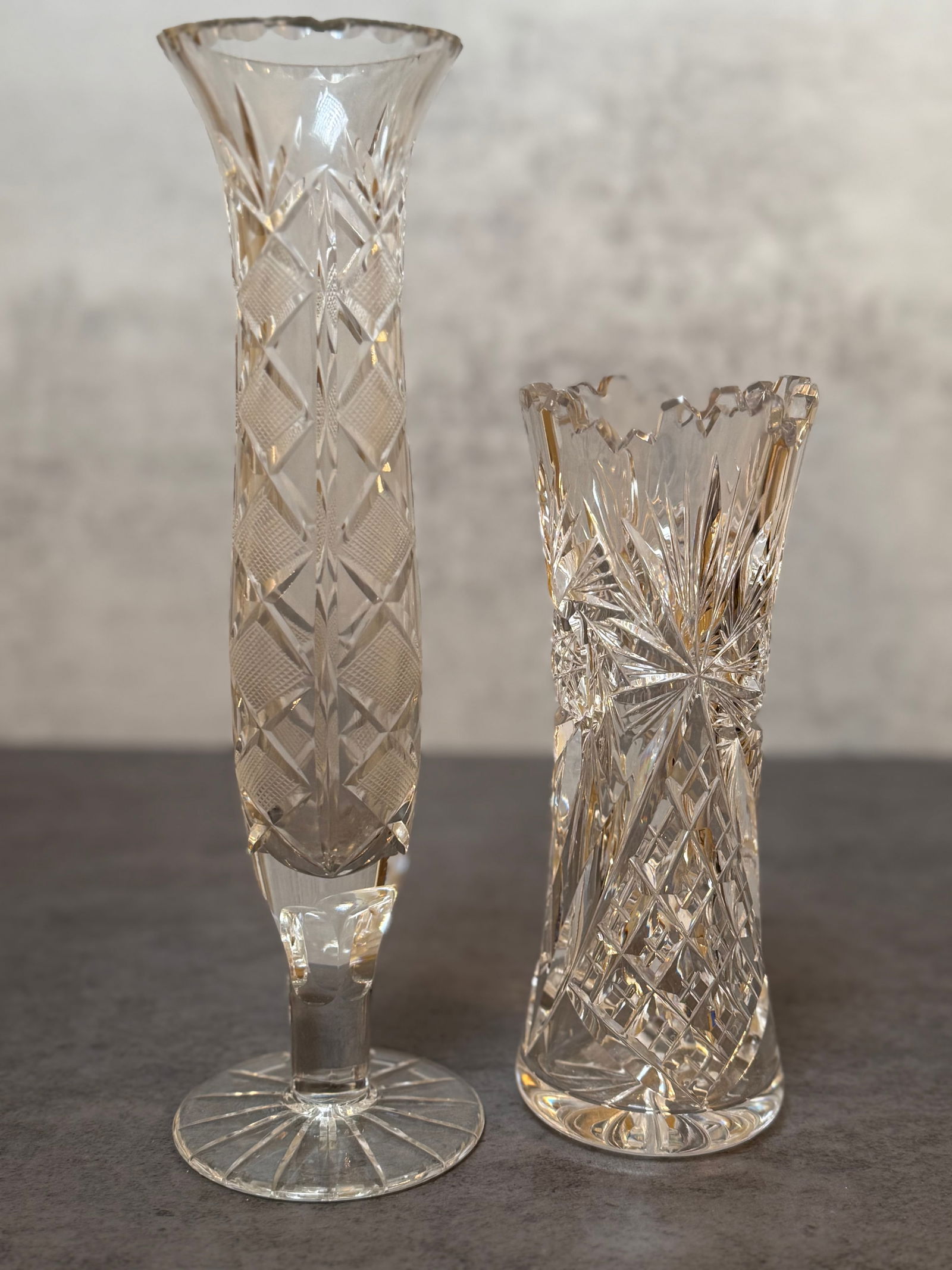 Mixed Decorative Glass Vase Lot - 3