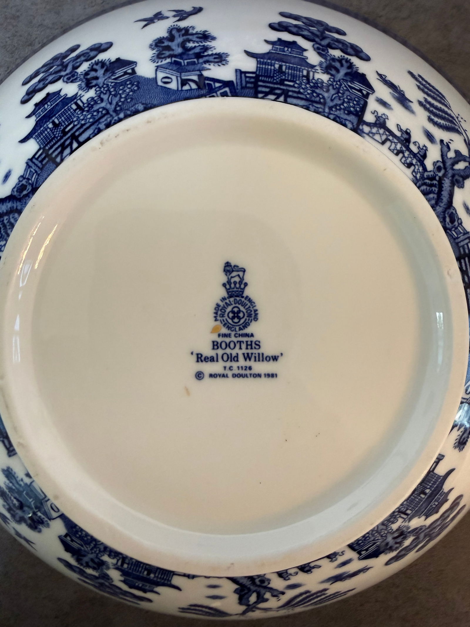 Collection of Blue & White Transferware Plates Including Booths Willow, Staffordshire & Others, 20th - 5