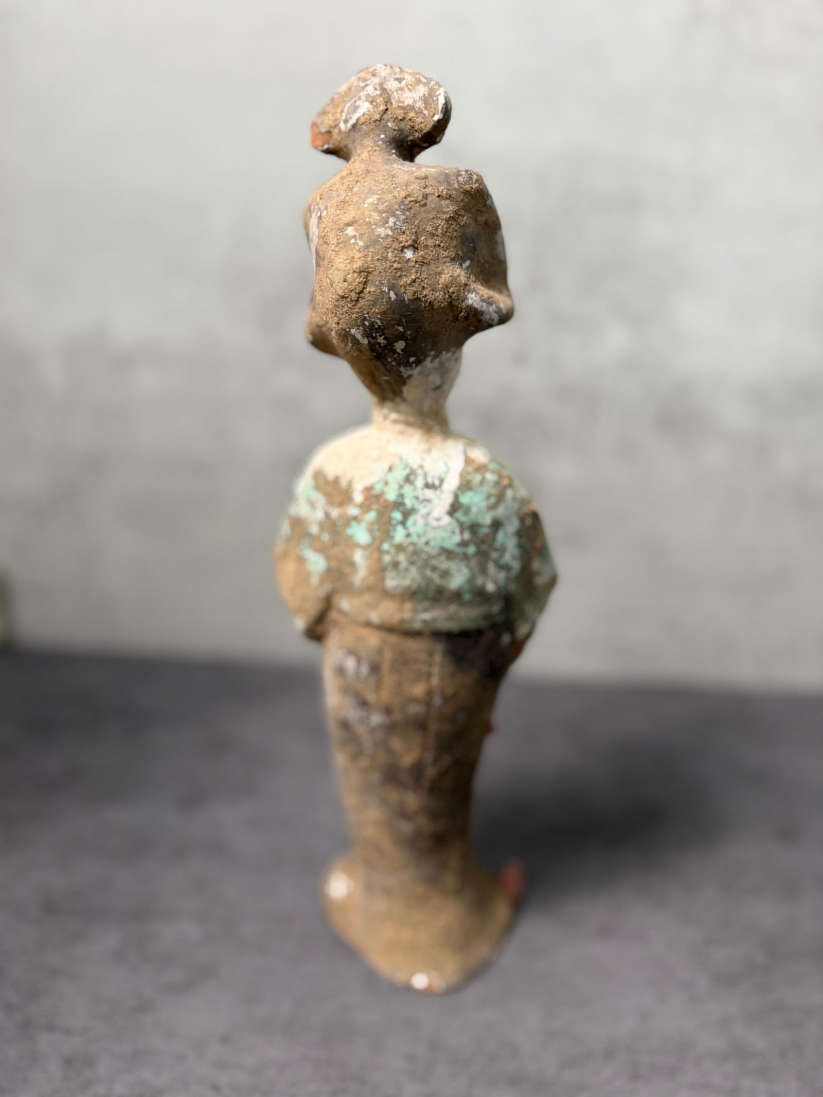 Chinese Tang Style Pottery Court Lady Figure - 2