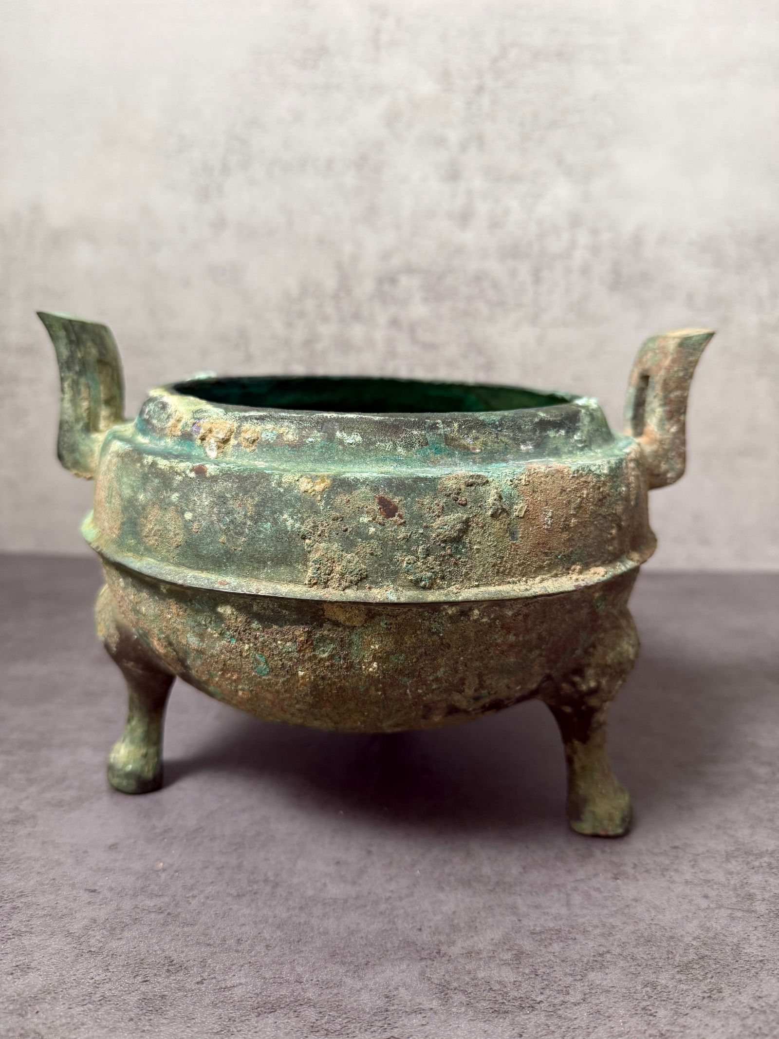 Antique Chinese Archaic Style Bronze Tripod Censer (1 of 3)