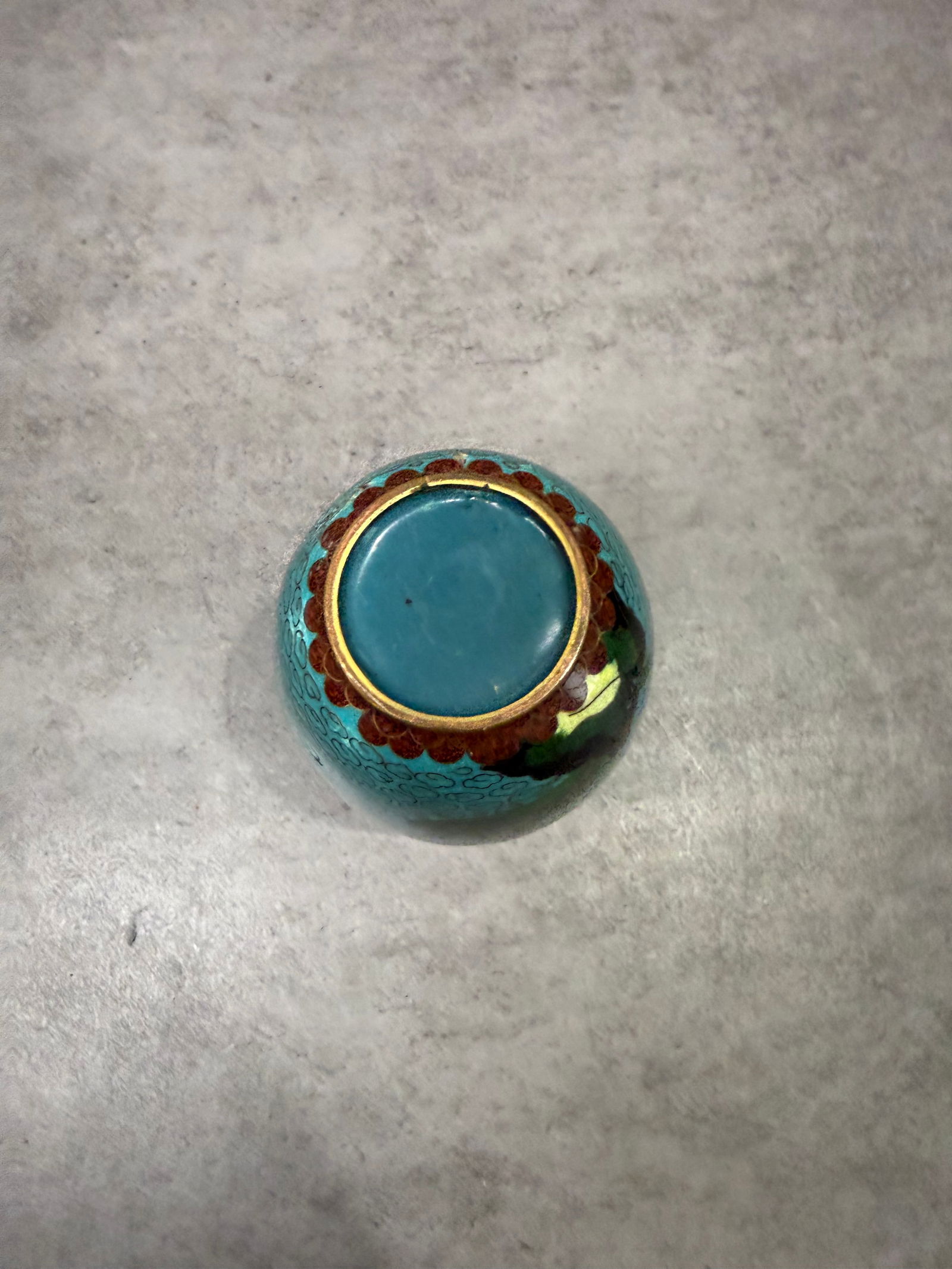 Chinese Cloisonné Enamel Spice Containers and Miniature Vase, Group of Five - 4