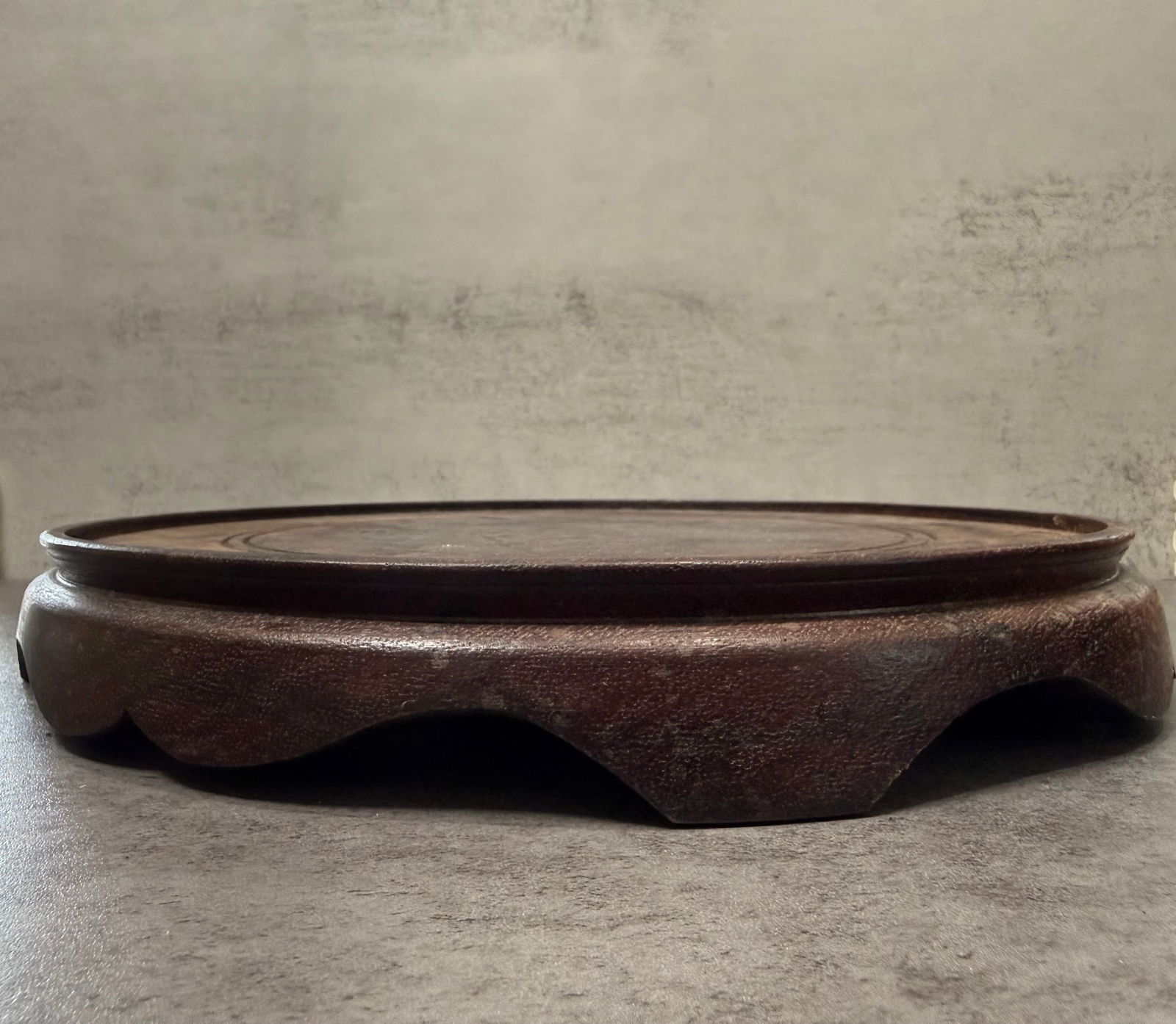 Group of Chinese Carved Wooden Display Stands for Vases and Objects - 3