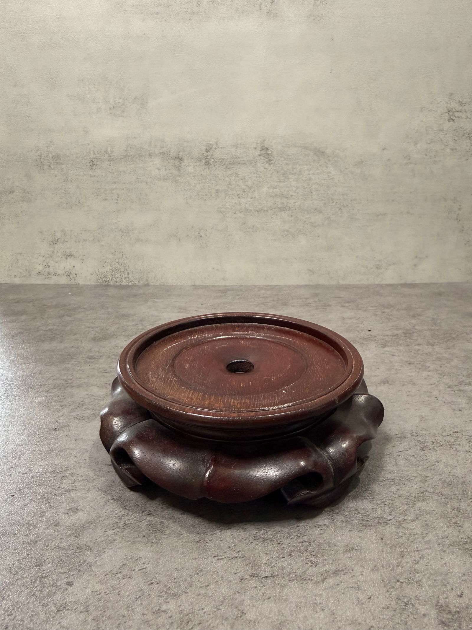 Group of Chinese Carved Wooden Display Stands for Vases and Objects - 5