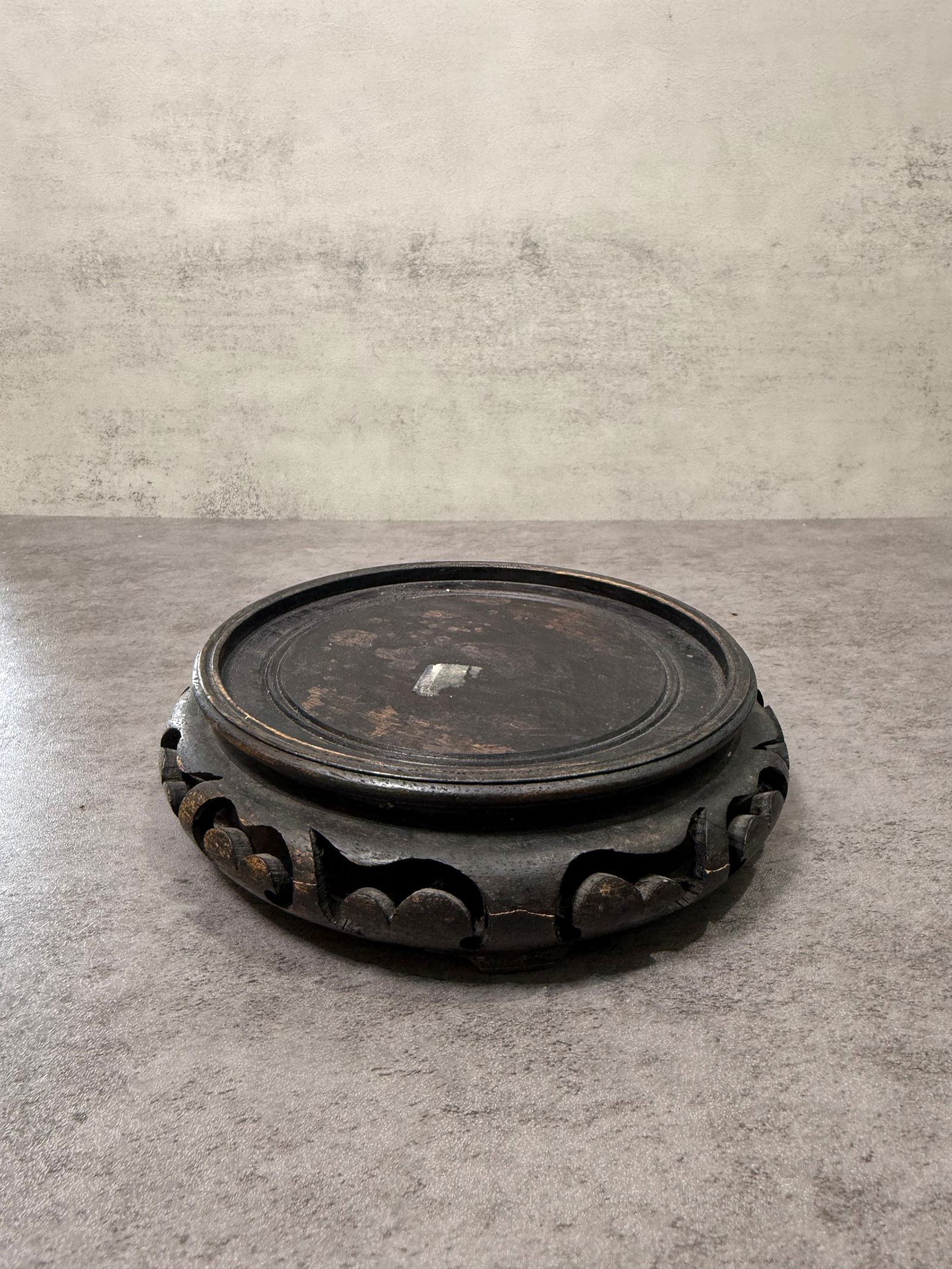 Group of Chinese Carved Wooden Display Stands for Vases and Objects - 8