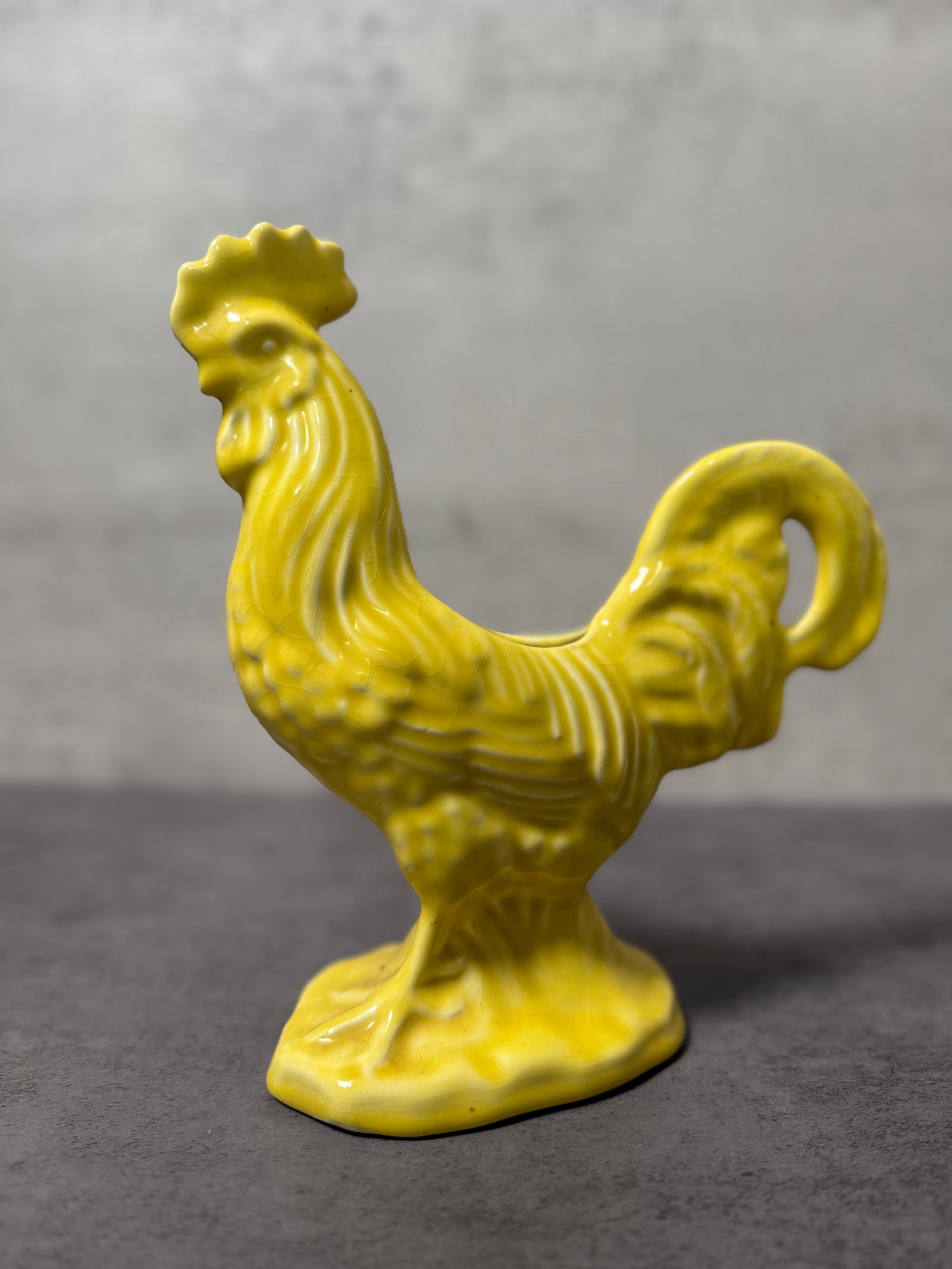 Charming Vintage Rooster Themed Decorative Group, Ceramic Figurines & Spice Cabinet - 4