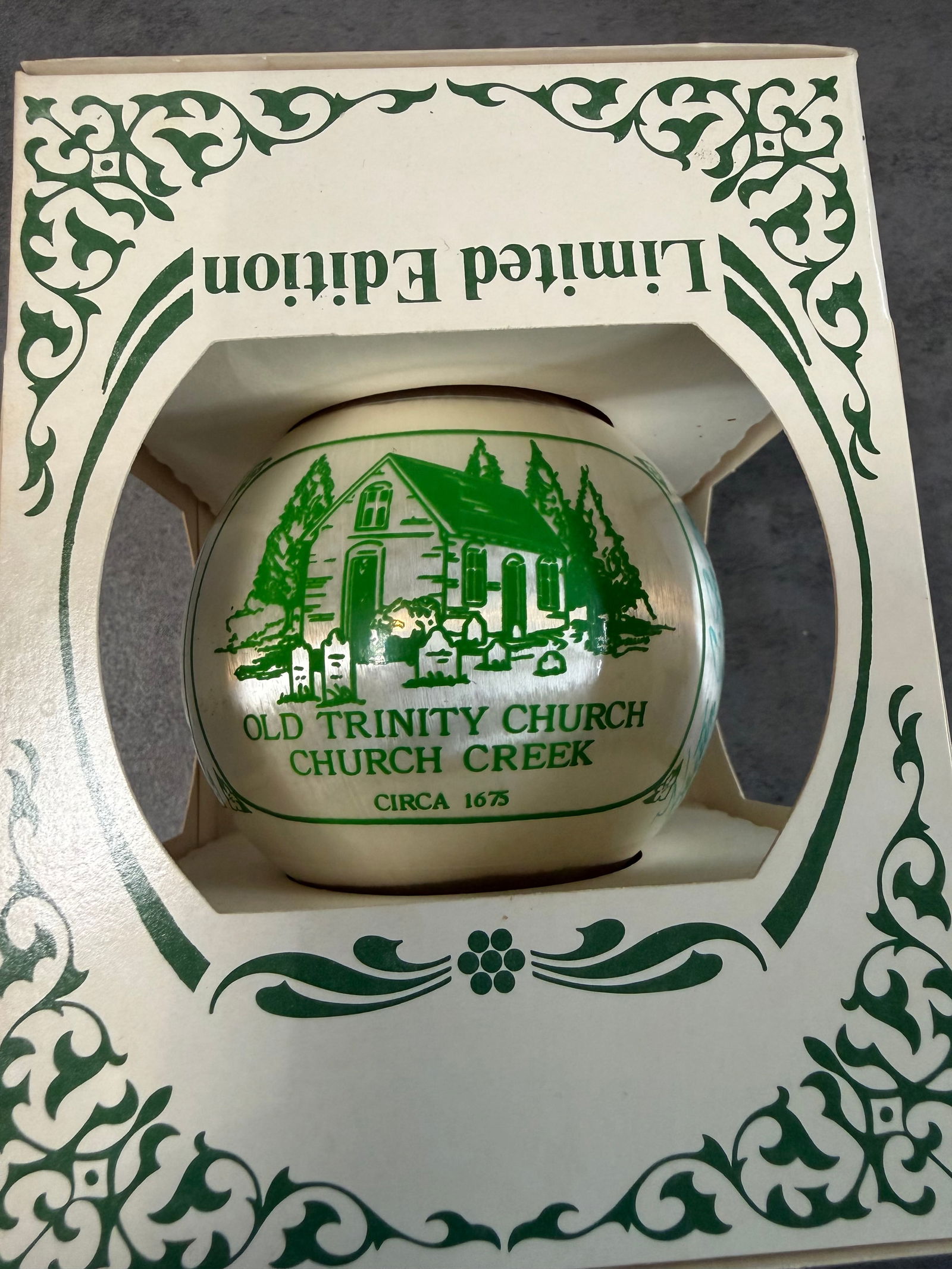 Lot of 7 Vintage Limited Edition Christmas Ornaments, Silk Wrapped Decorative Holiday Baubles in Box - 2