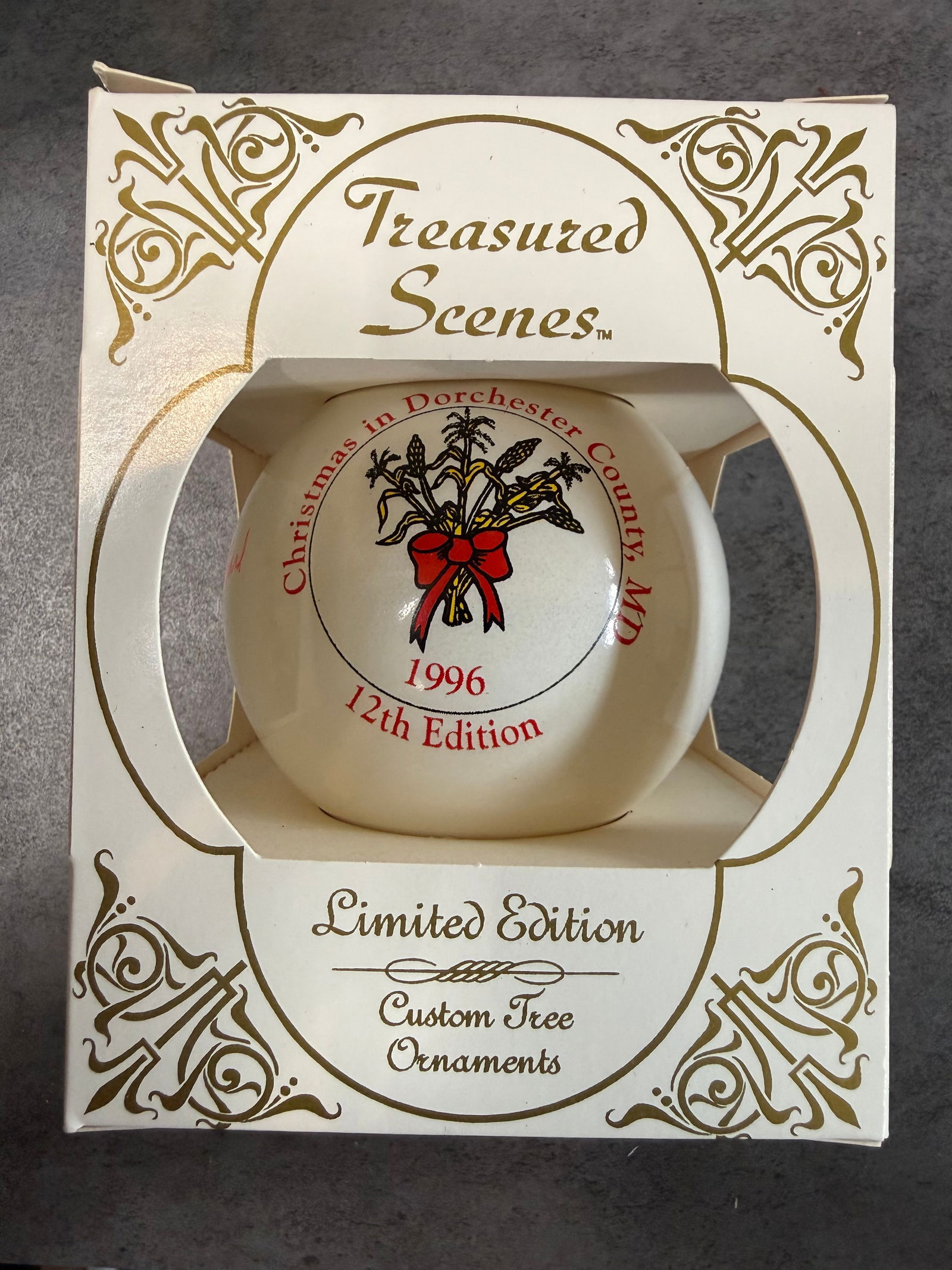 Lot of 5 Limited Edition Christmas Ornaments, Treasured Scenes Holiday Baubles in Original Boxes - 6