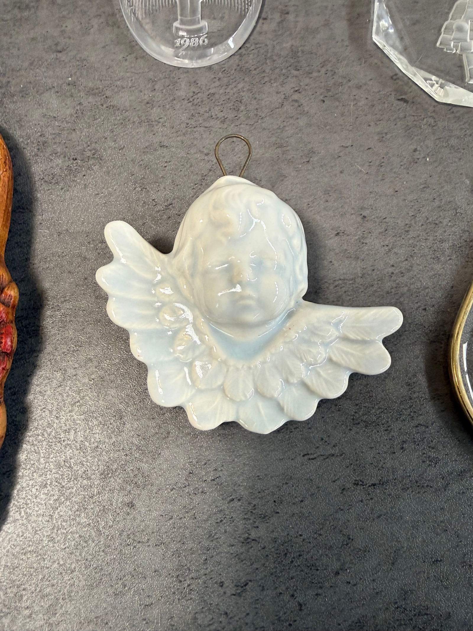 Mixed Lot of Vintage Christmas Ornaments & Decor, Glass Etched, Religious, Holiday Collection - 2