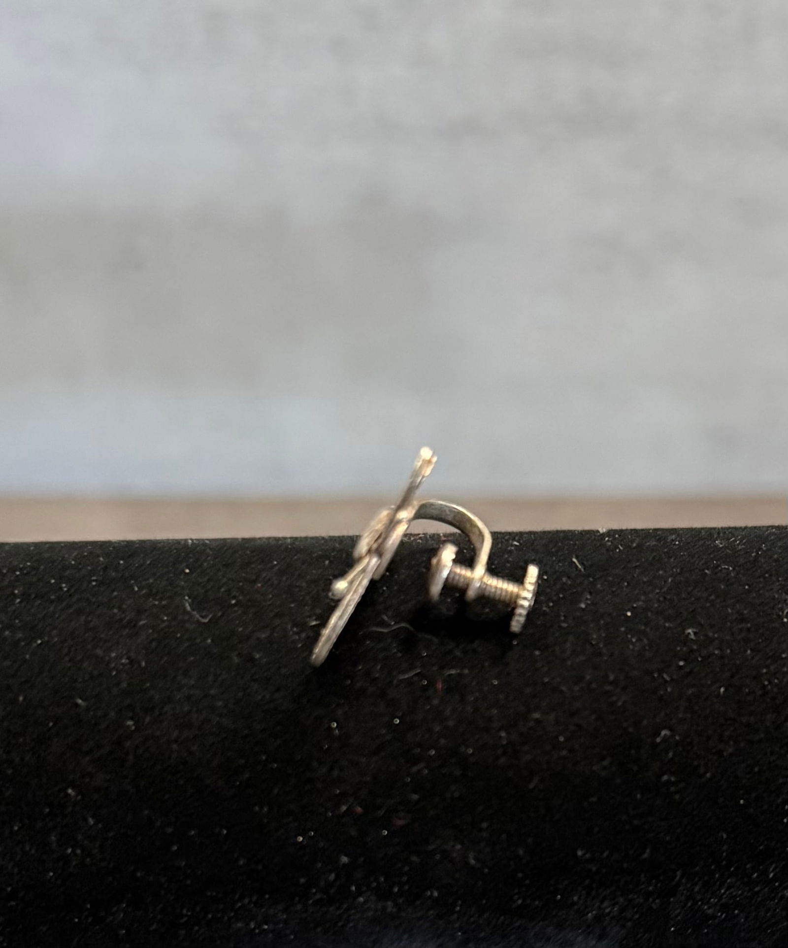 Vintage Sterling Silver Filigree Butterfly Screw Back Earrings – Delicate Openwork Design - 3