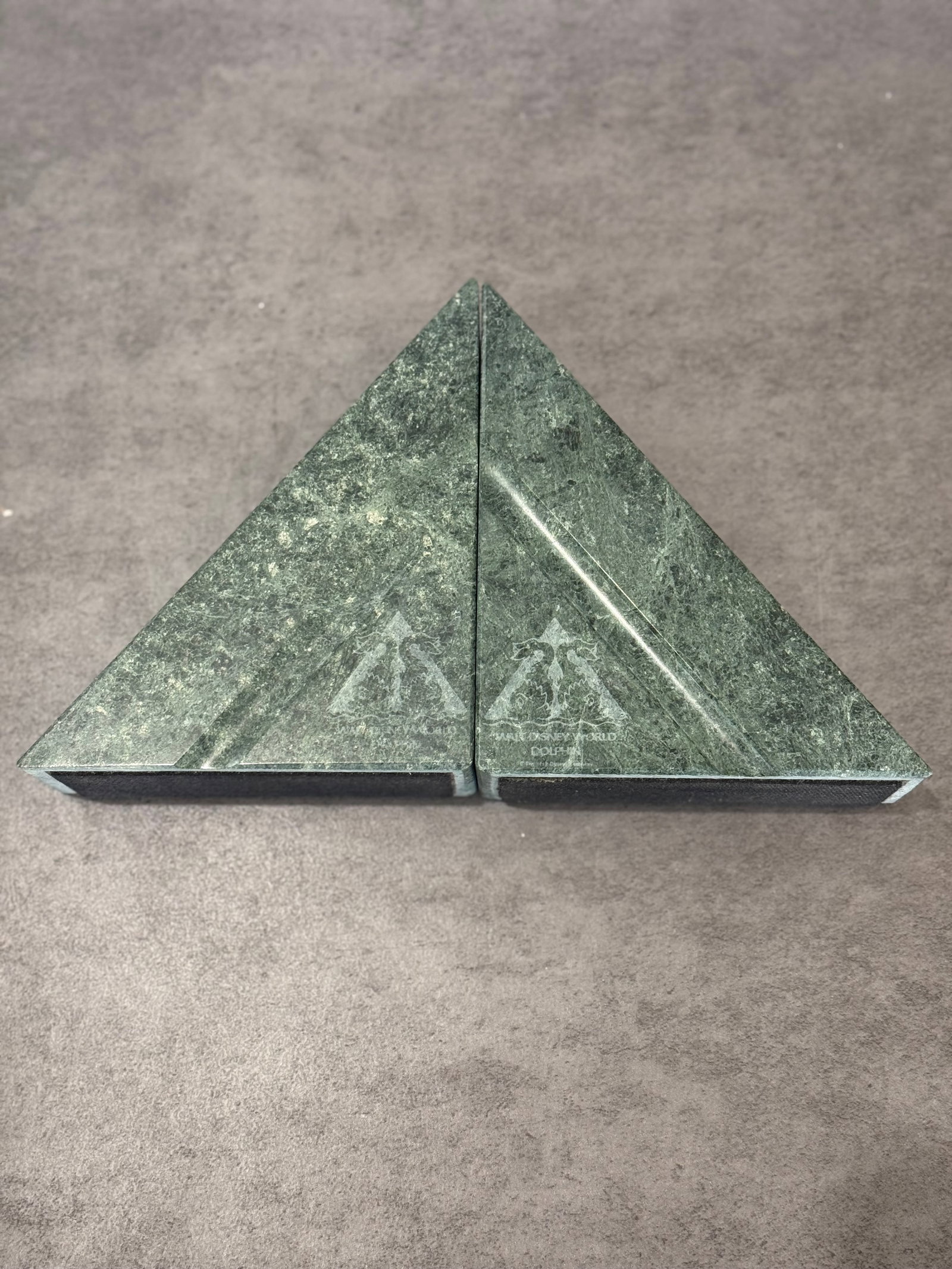 Pair of Walt Disney World Marble Bookends - 2
