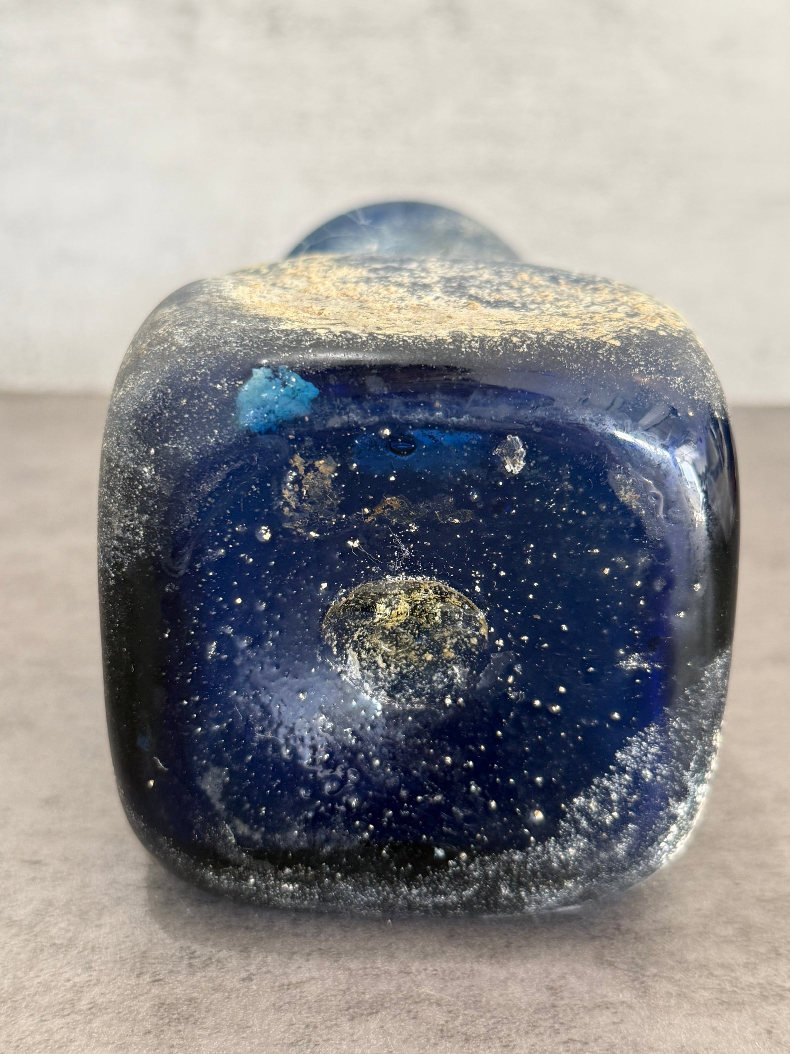 Rare Antique Cobalt Blue Art Glass Vase - 3