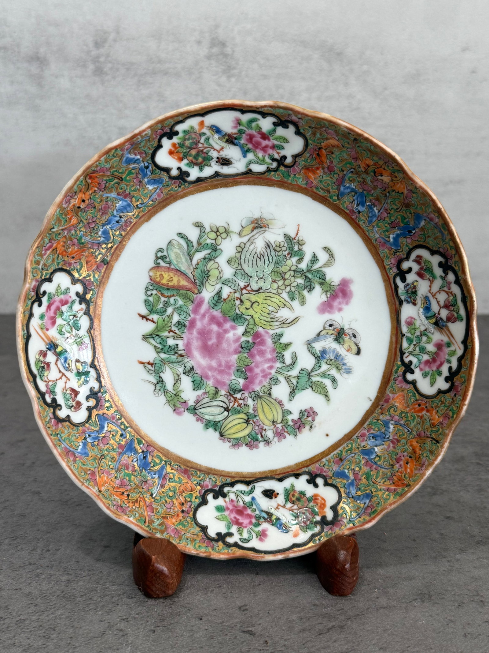 Antique Chinese Famille Rose Export Porcelain Plate (1 of 2)