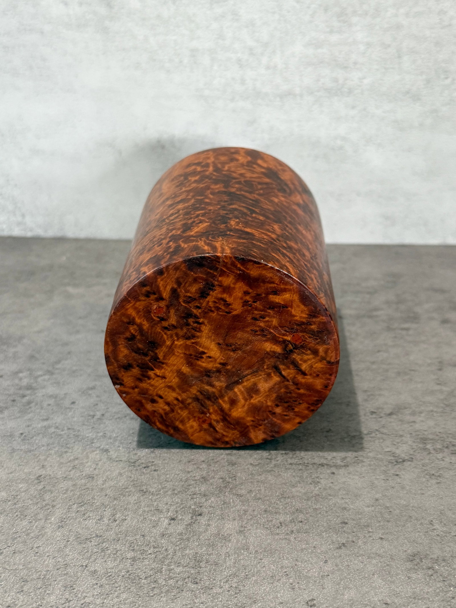 Vintage Burl Wood Style Decorative Vessel - 2