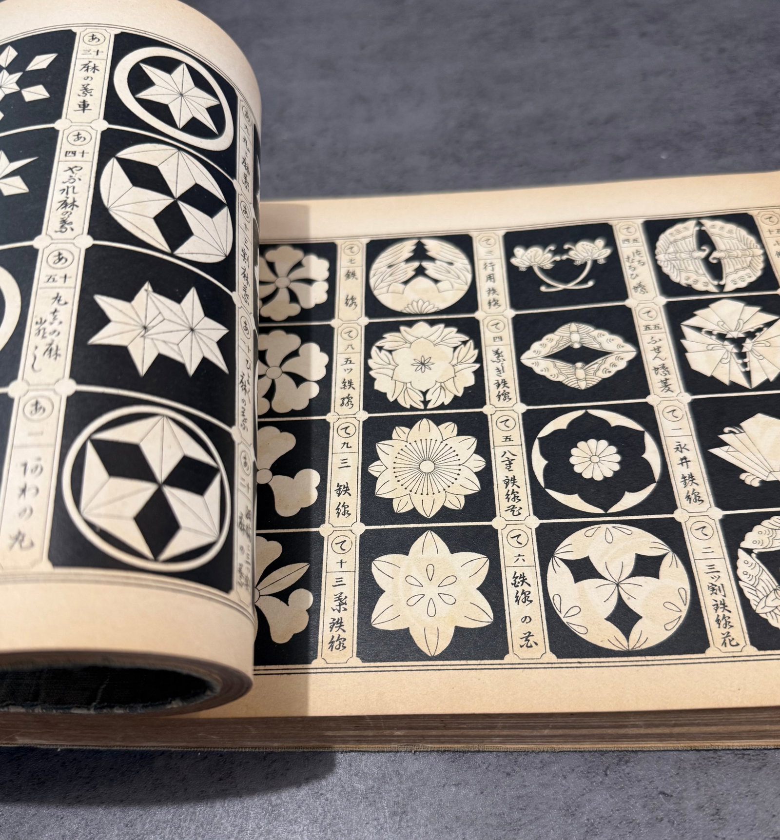 Japanese Kamon Monsho Pattern Woodblock Reference Book - 2