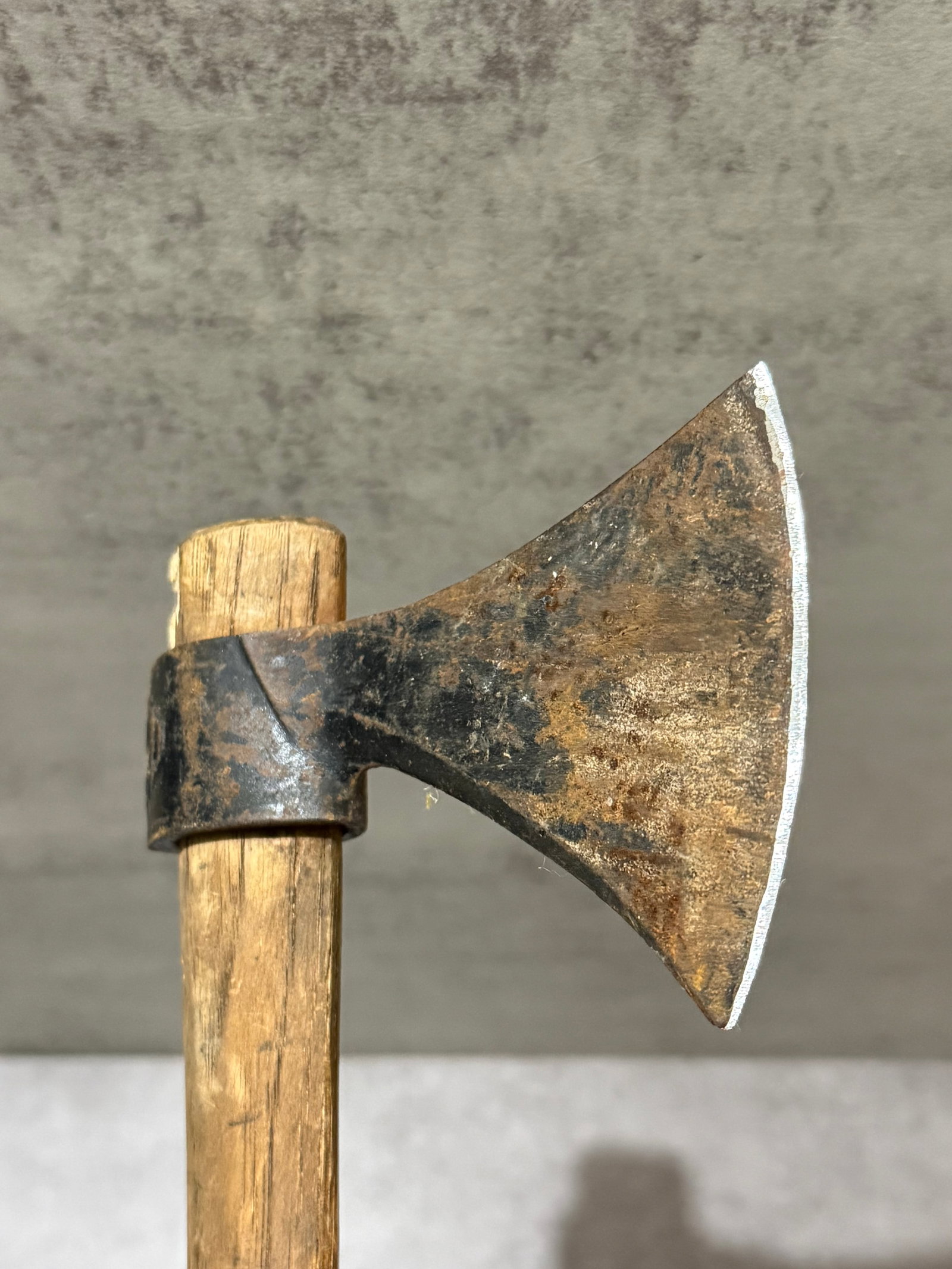 Pair of Antique Hand Forged Iron Hatchets - 4