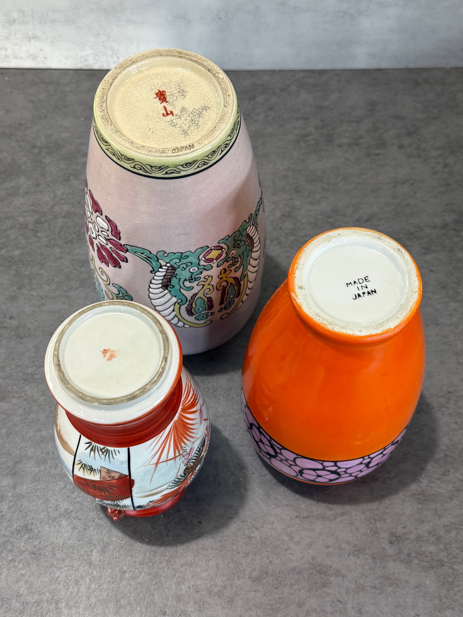 Group of Three Japanese Porcelain Vases - 2