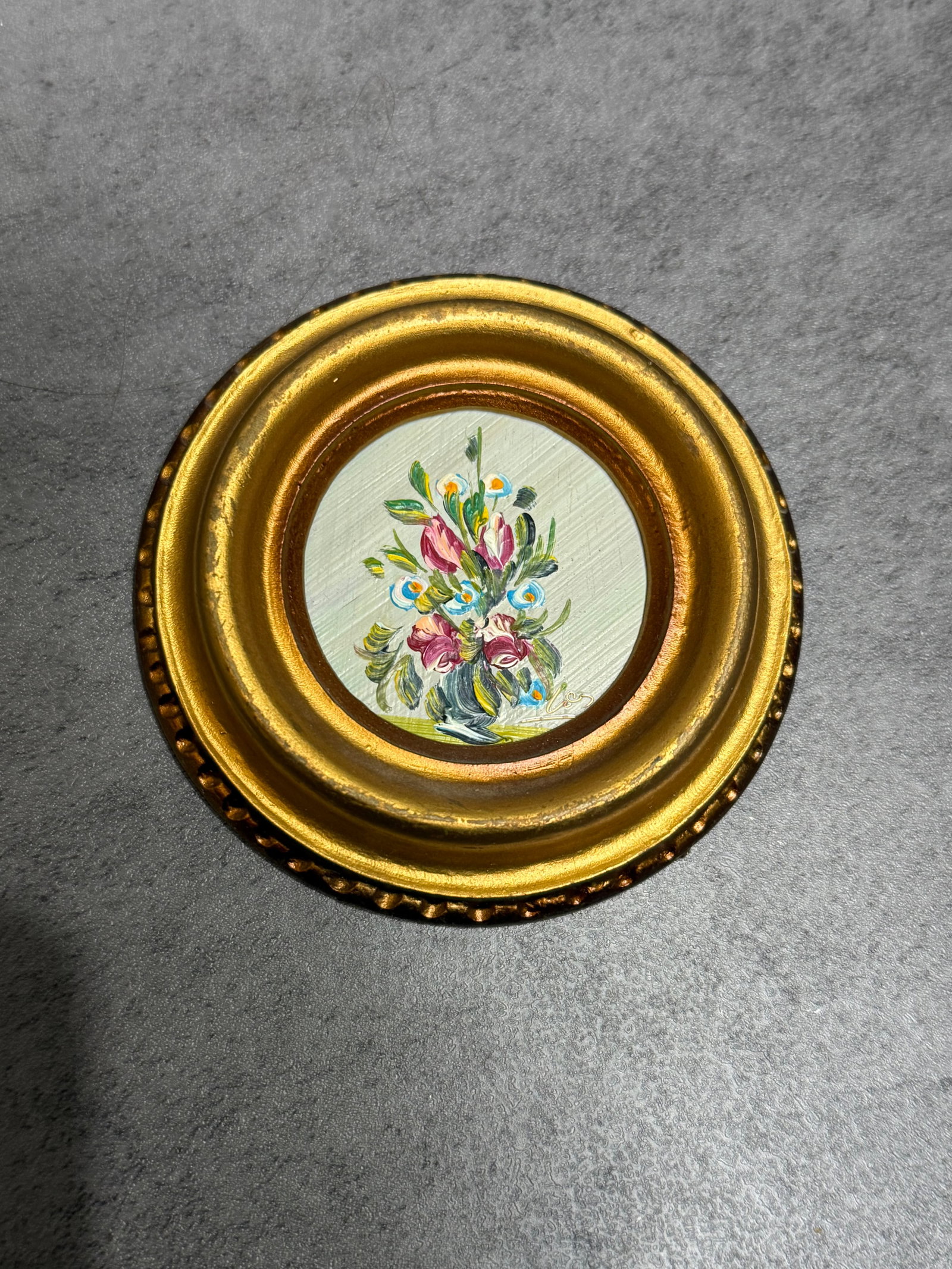 Group of Vintage Framed Folk Art & Decorative Wall Accessories - 4