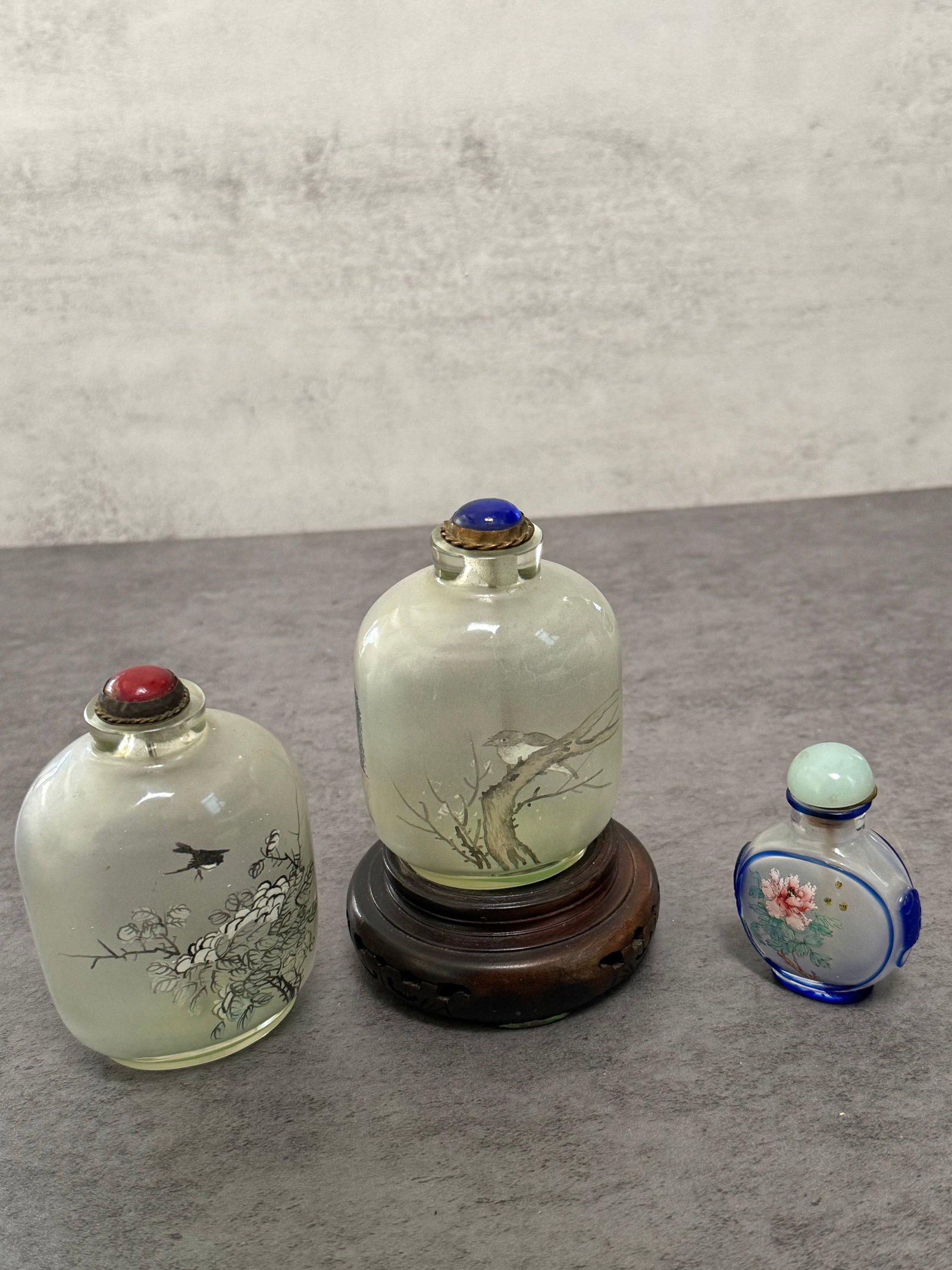 Three Chinese Inside Painted Glass Snuff Bottles - 2