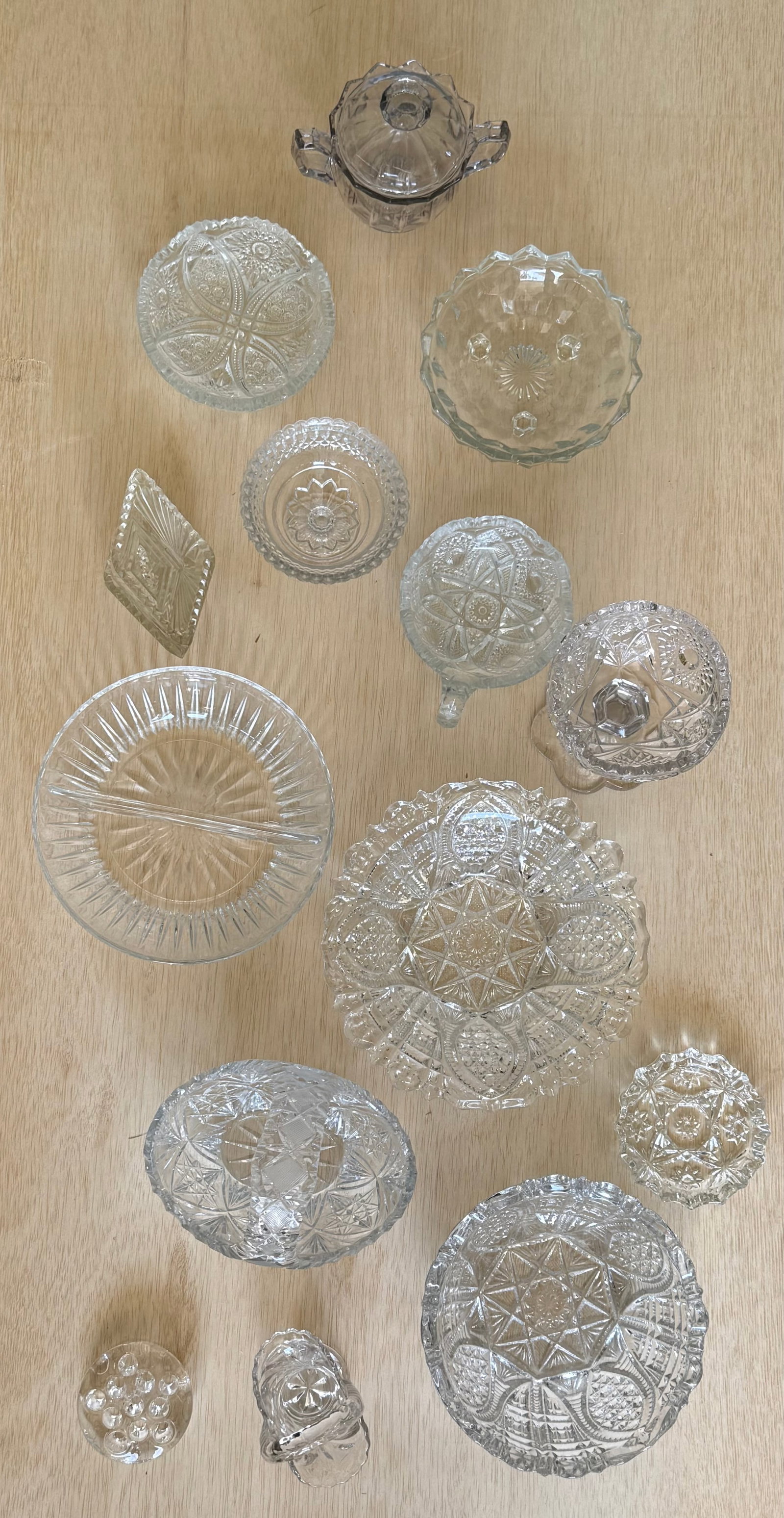 Large Group Of Cut Glass Serving Articles & Tableware (1 of 1)