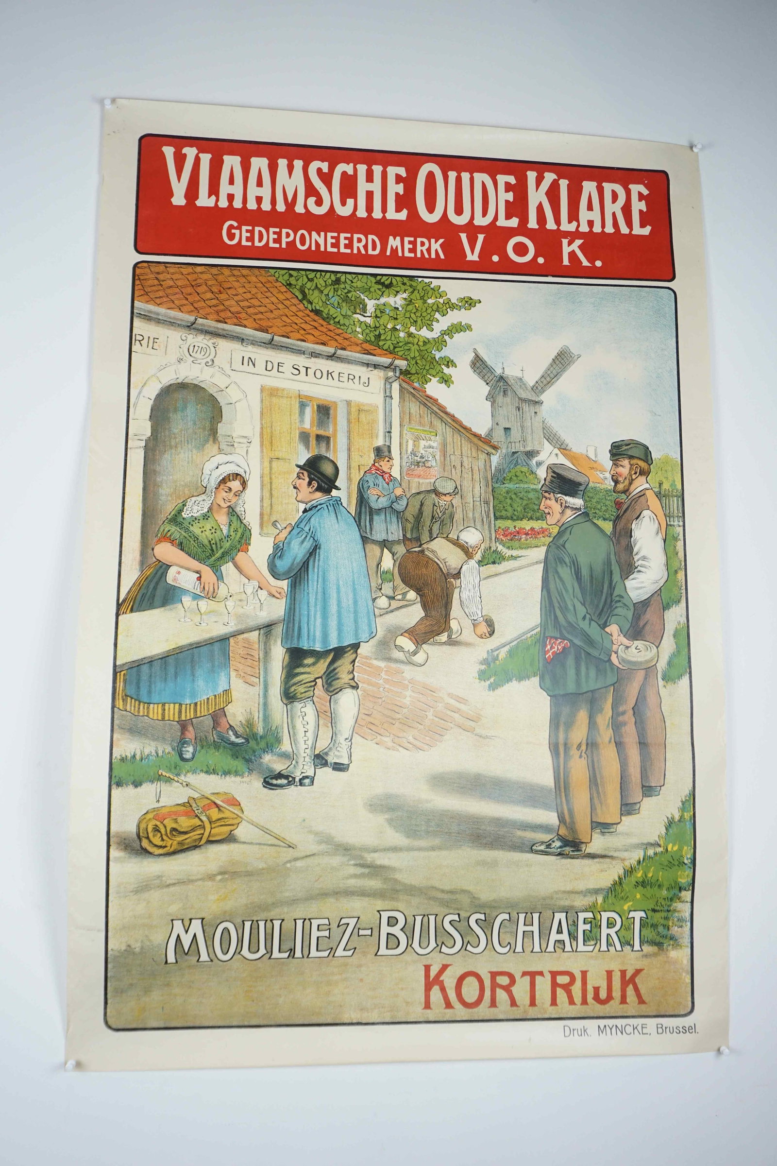 Poster Vlaamsche Oude Klare Kortrijk: Poster Vlaamsche Oude Klare Kortrijk Dimensions:
