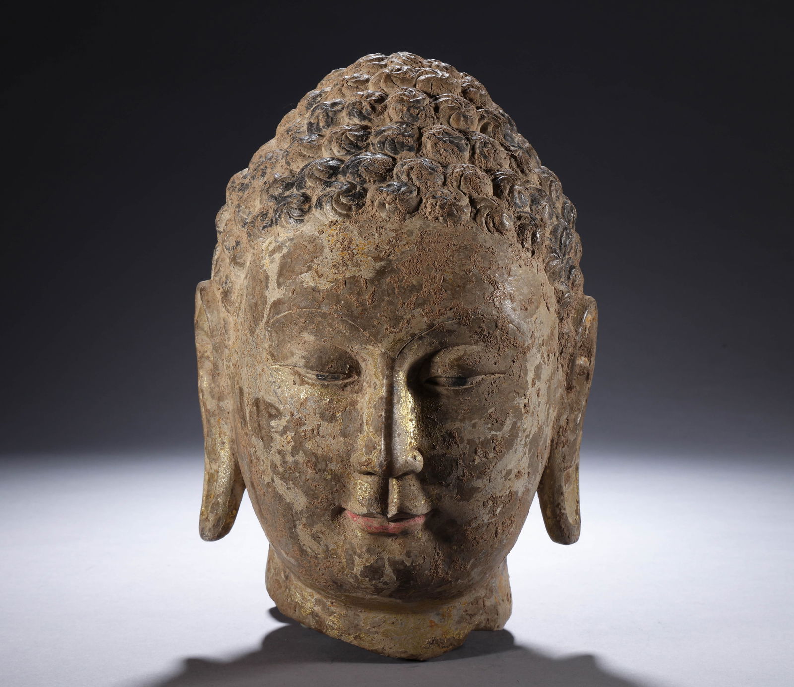 White Marble Buddha head before the Ming Dynasty (1 of 5)