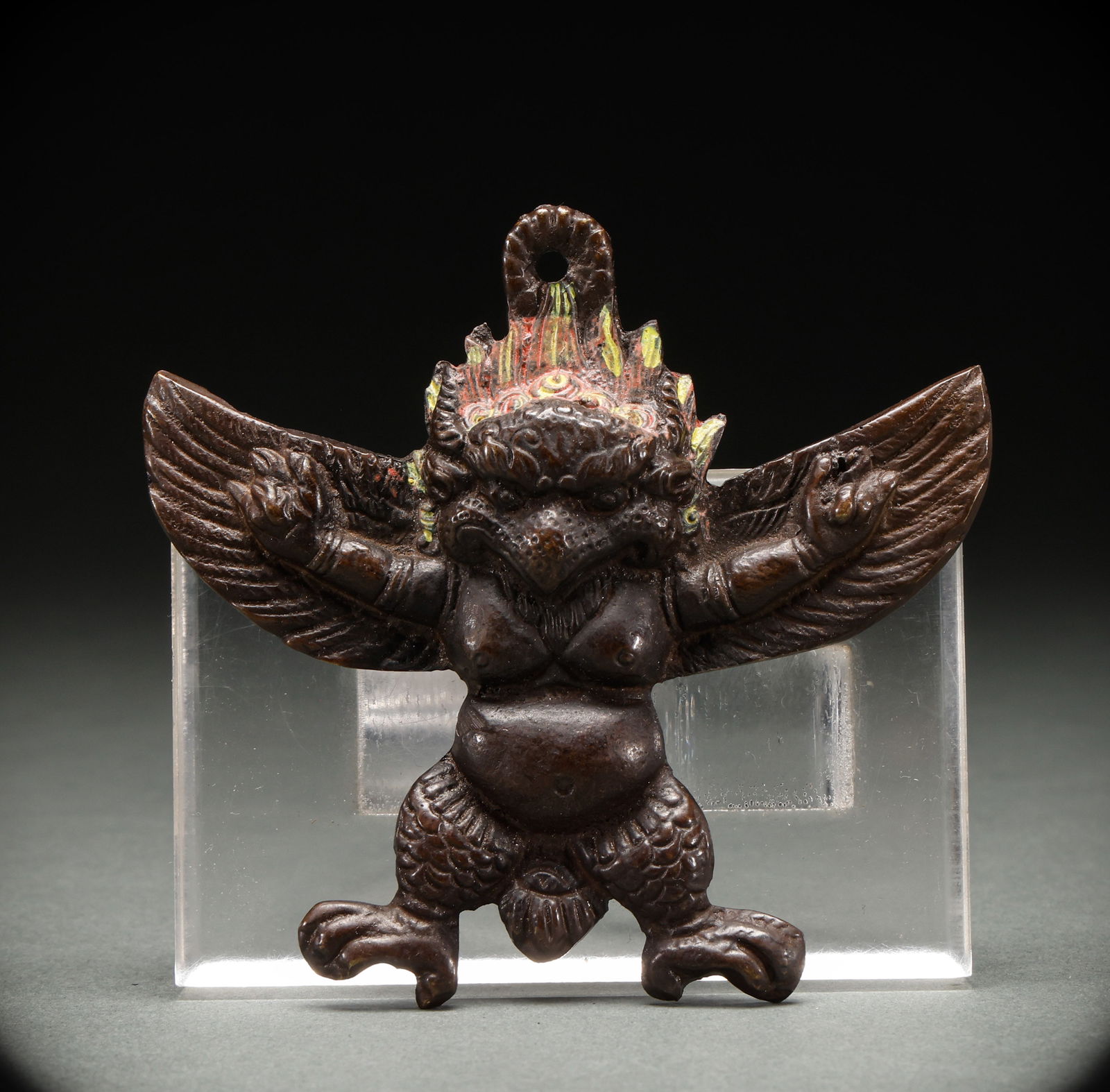 Qing Dynasty copper roc spreading wings bird (1 of 7)