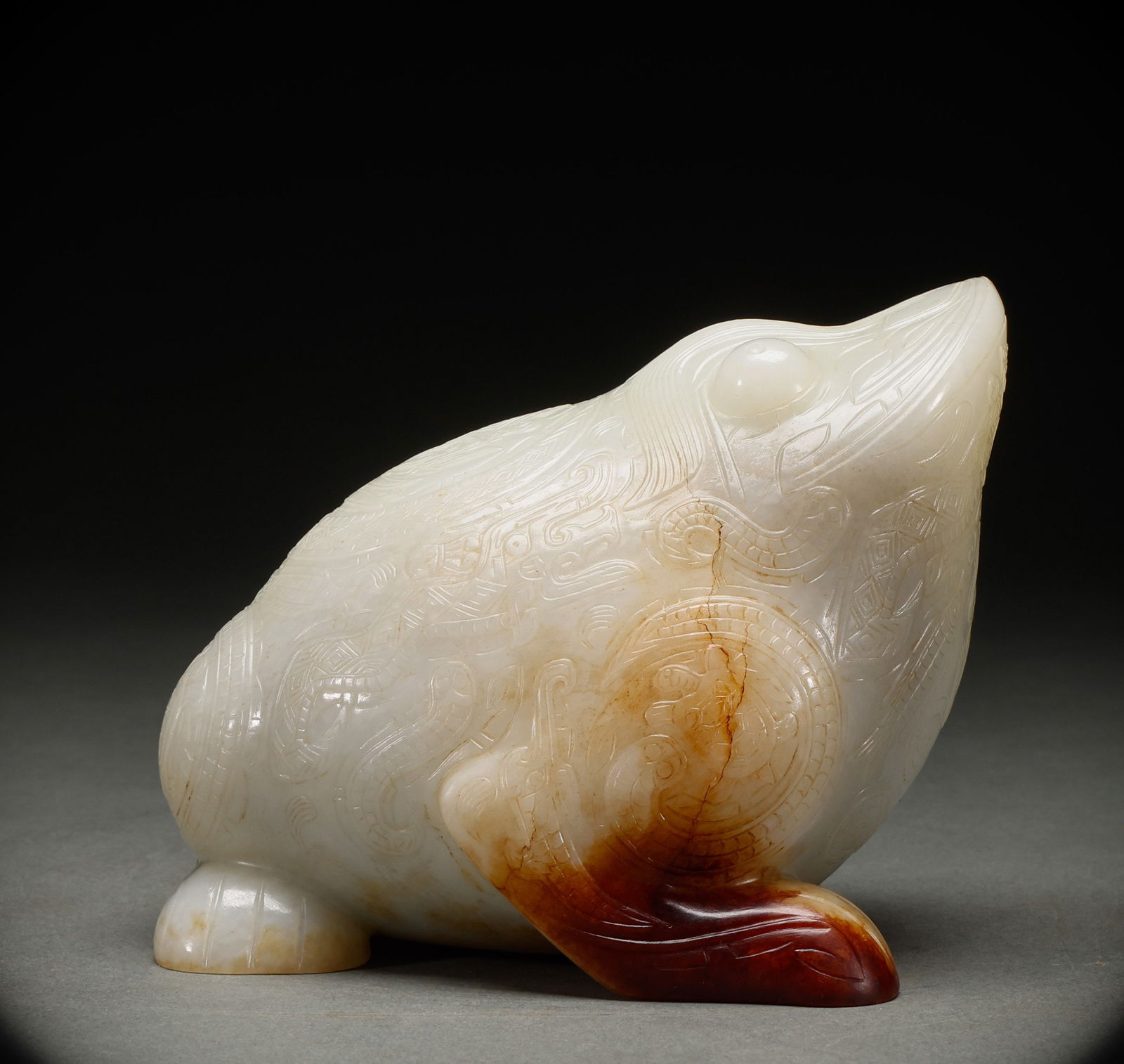 Hotan Jade Golden Cicada in Qing Dynasty or before (1 of 9)