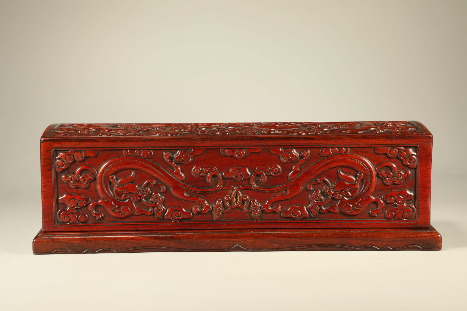 Qing Dynasty Huanghua Pear Carving Dragon Pattern Hand Roll Box (1 of 6)