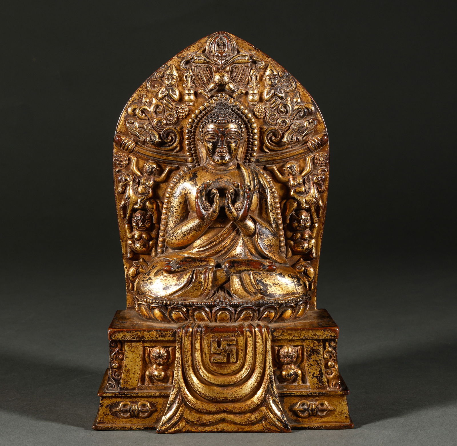 Bronze gilded Buddha statues from the Ming Dynasty (1 of 9)