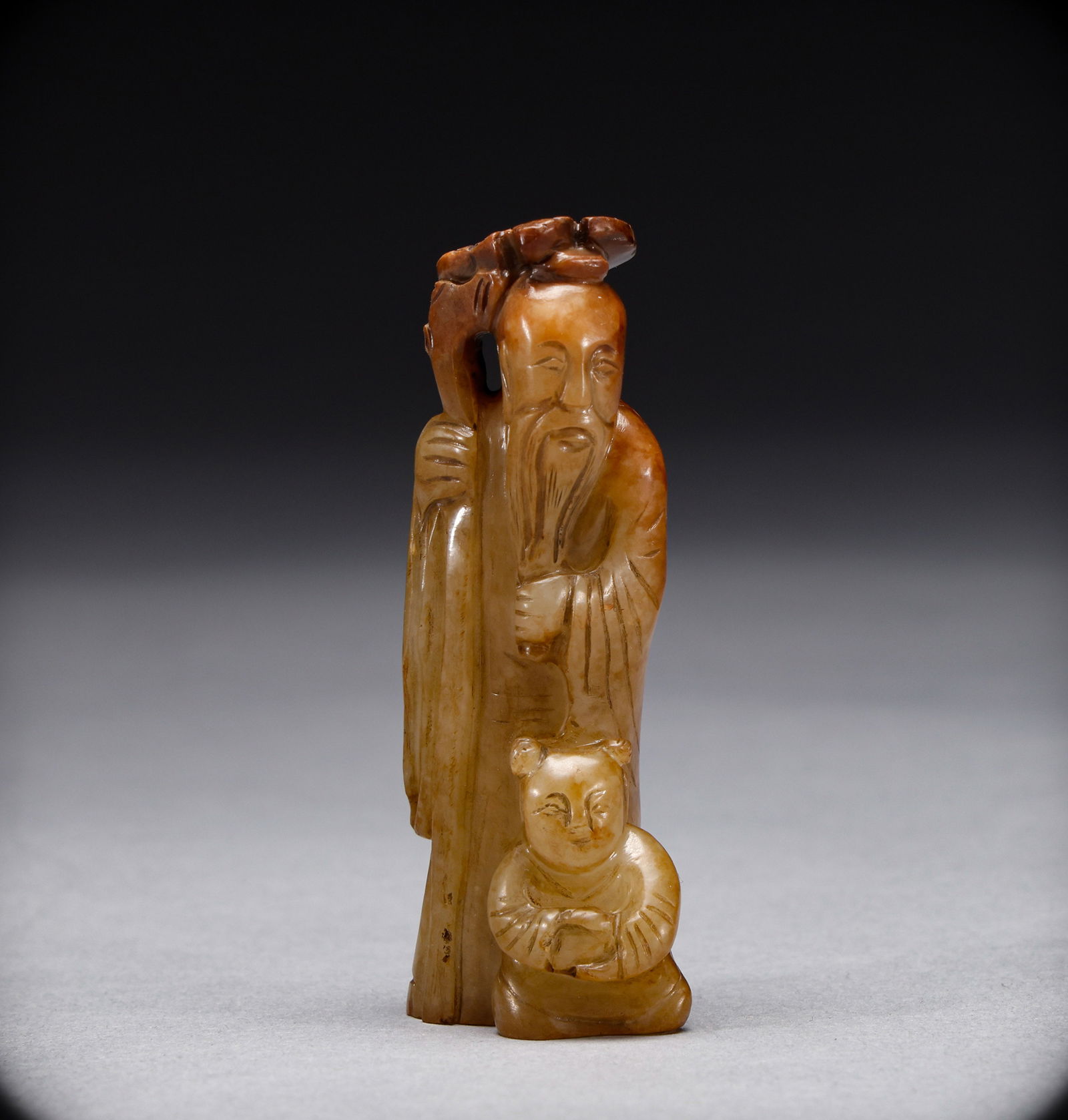 Hotan Jade Longevity Star of the Ming Dynasty: Height: 7cm, Width: 2cm, Weight: 44g