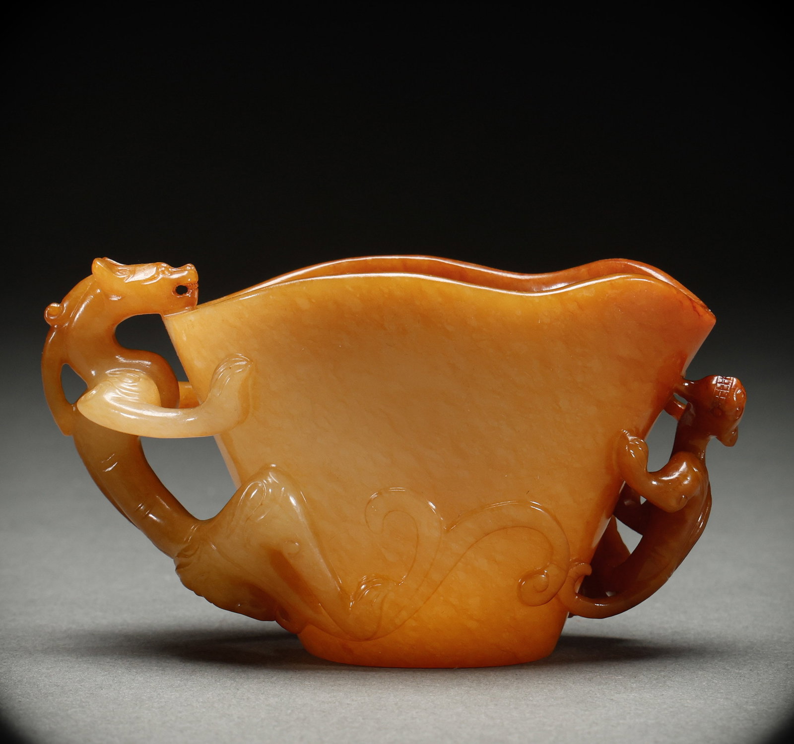 Qing Dynasty Hetian Yulong Cup (1 of 6)