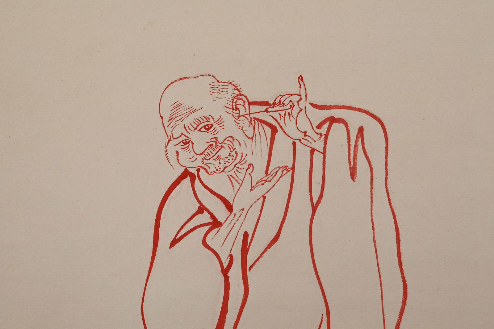 Hongyi Scripture Arhat Drawing Vertical Axis - 6