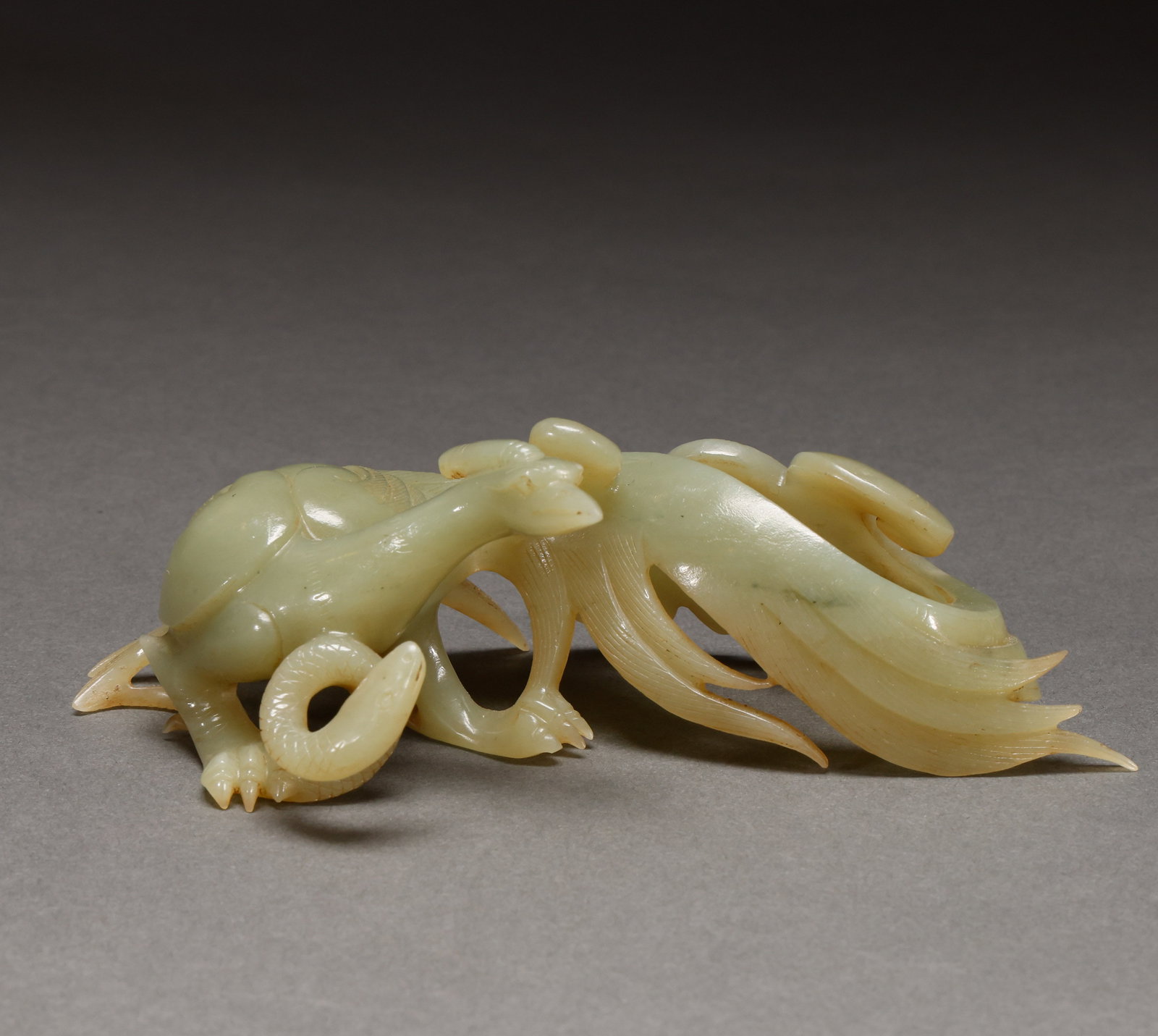 Qing Dynasty Hetian Huangyu Beast (1 of 6)
