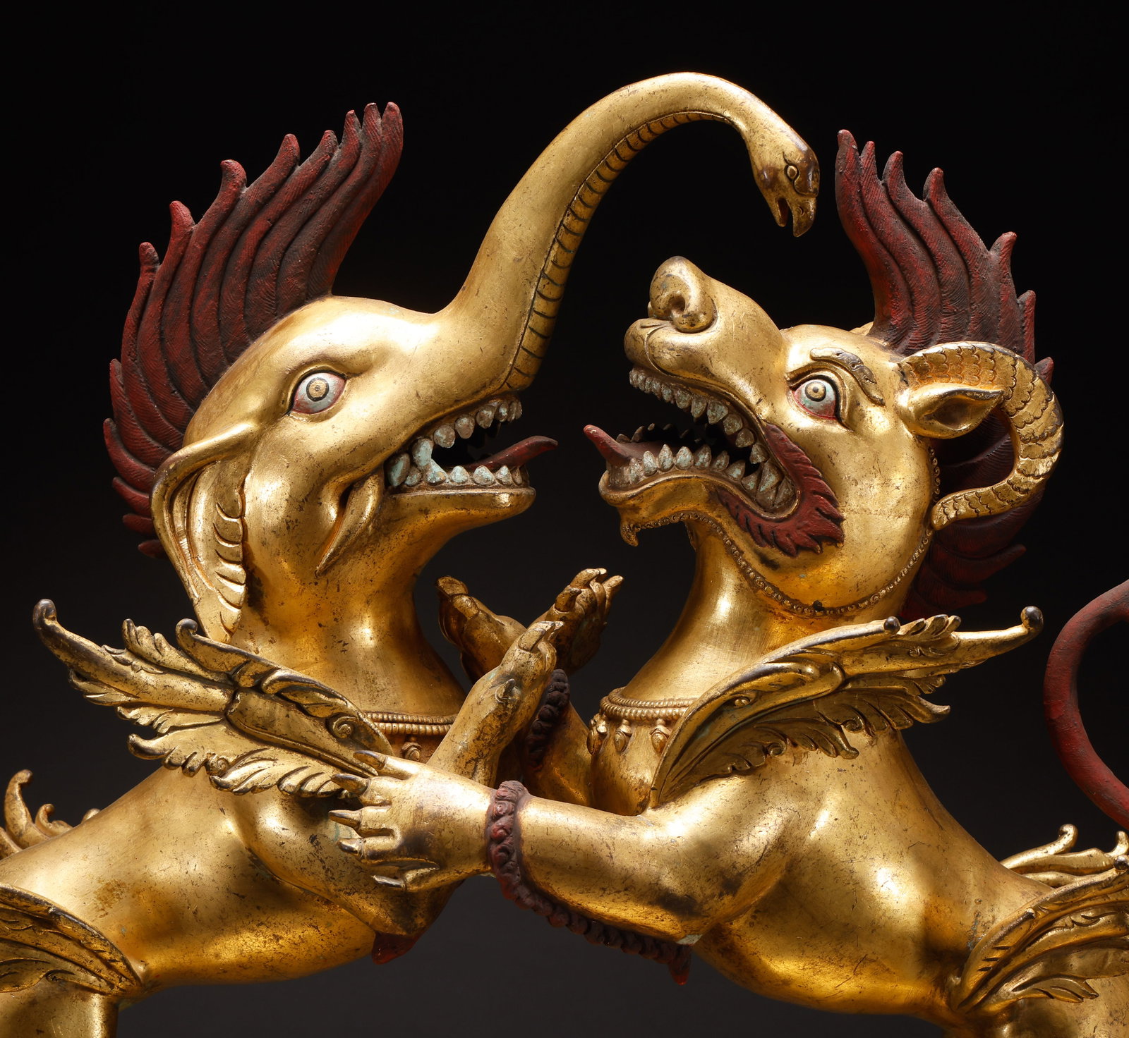 Ming Dynasty Copper Gilded Protector - 2