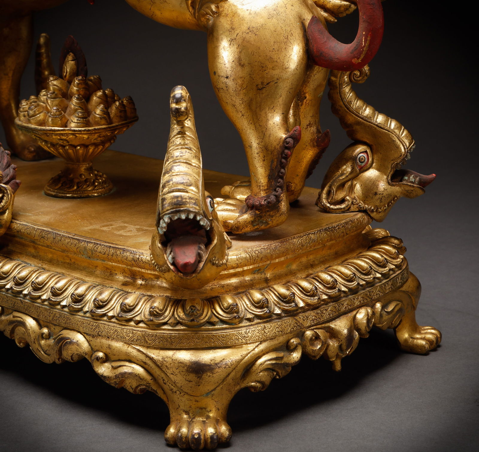 Ming Dynasty Copper Gilded Protector - 7