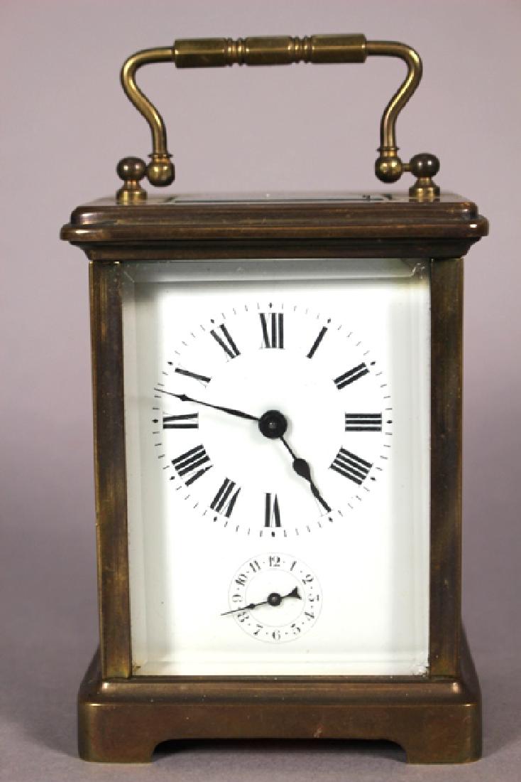 19th Century French Brass Carriage Clock (1 of 9)