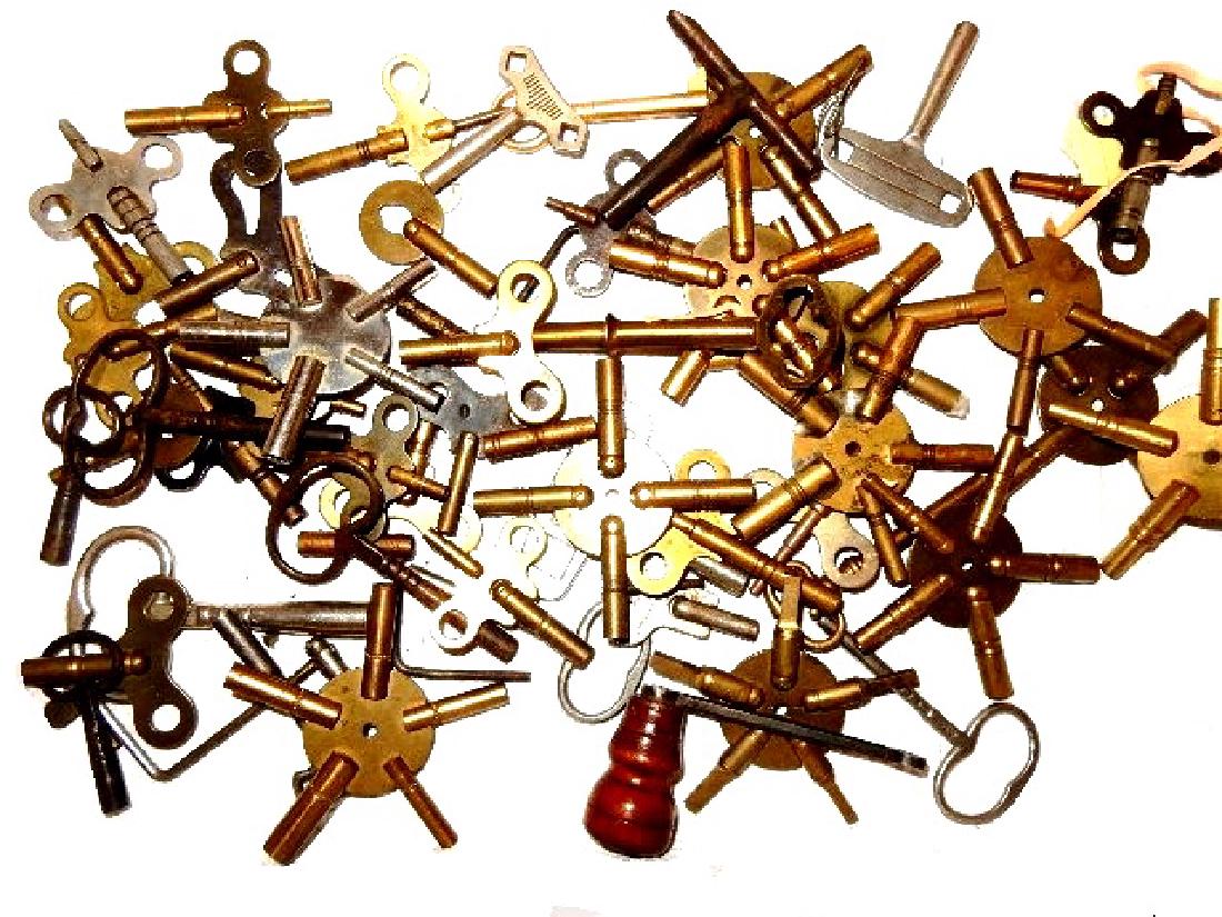 50+ Assorted Clock Keys (1 of 5)