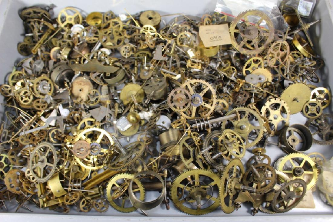 Lot of 100+ Mechanical Clock Gears & Parts (1 of 6)