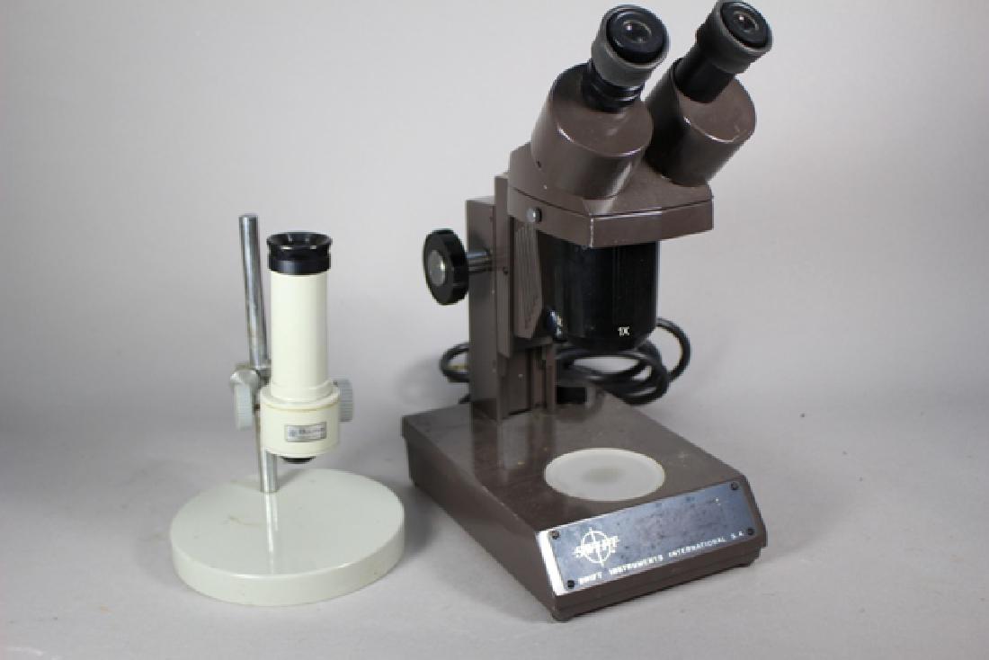 Swift Stereo 80 Microscope and Bulova Accutron Micro