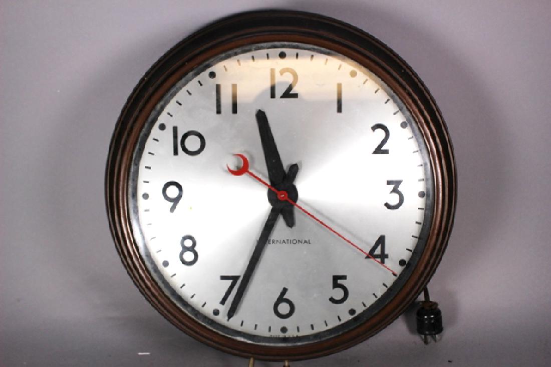 Vintage Cast Metal International Wall Clock (1 of 5)