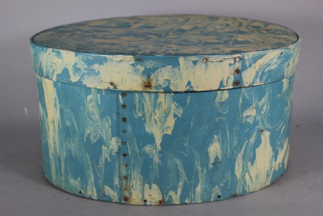 ca. 1850 Over Painted Bandbox (1 of 8)