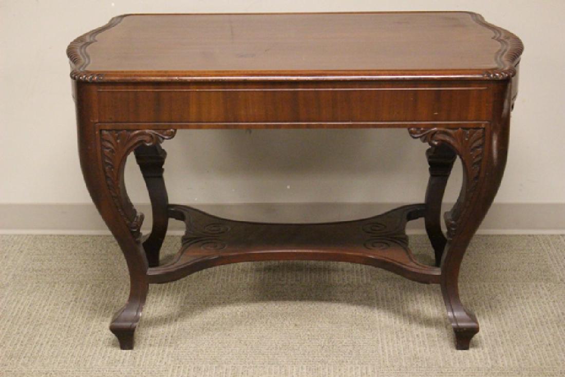 Ca. 1910 Mahogany Library Table (1 of 8)