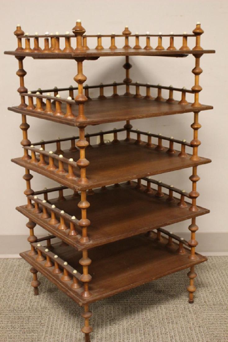 Five Shelf Folk Art Stand (1 of 8)