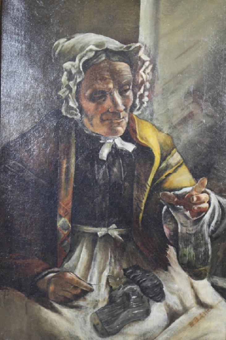 19th Century German Oil on Canvas Portrait Signed (1 of 10)