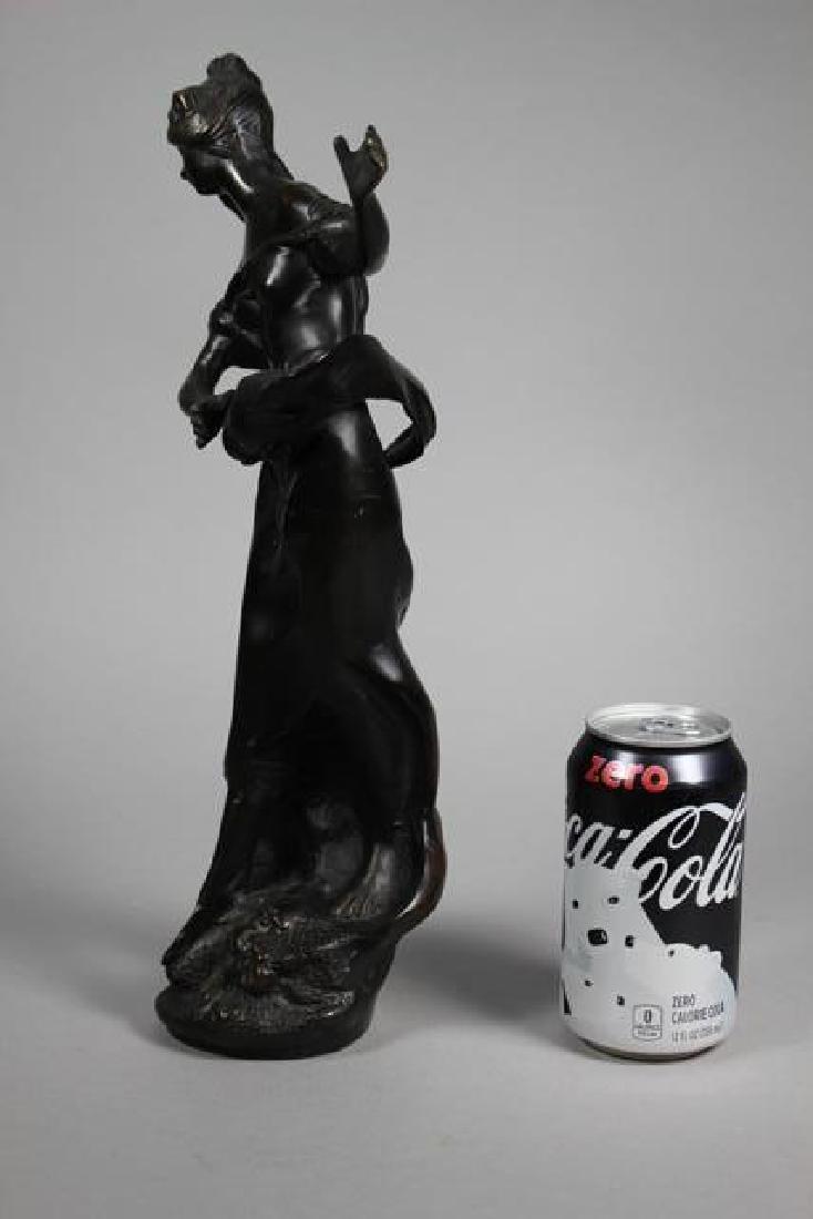 20th Century Lady Figural Bronze Statue (1 of 8)