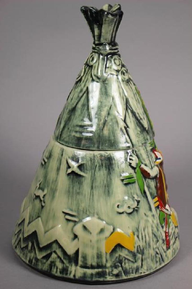 McCoy Pottery Indian Teepee Cookie Jar (1 of 8)