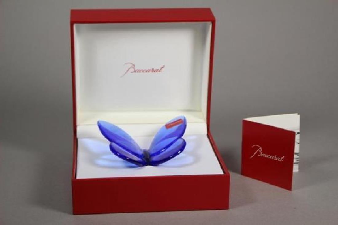 Baccarat Blue Crystal Butterfly Paperweight (1 of 7)