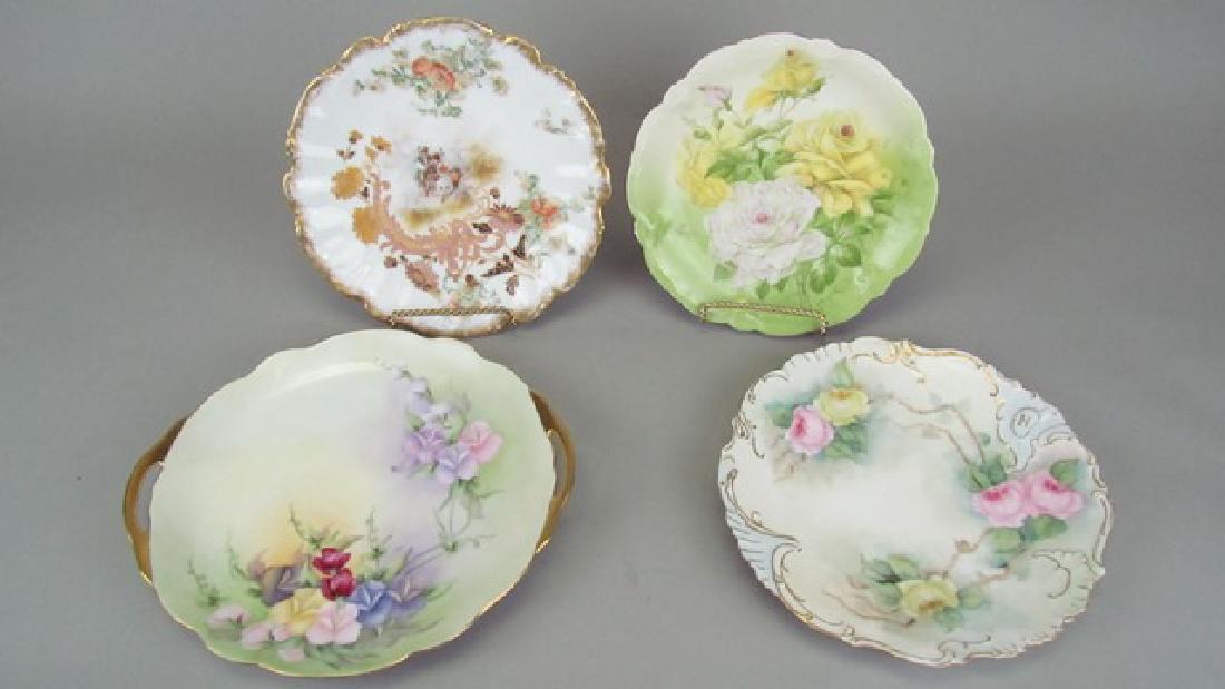 Four Assorted Hand Painted Plates French and German (1 of 1)