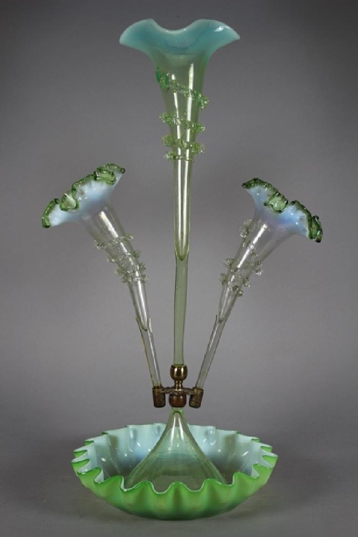 Victorian Epergne with Three Trumpet Branches (1 of 9)